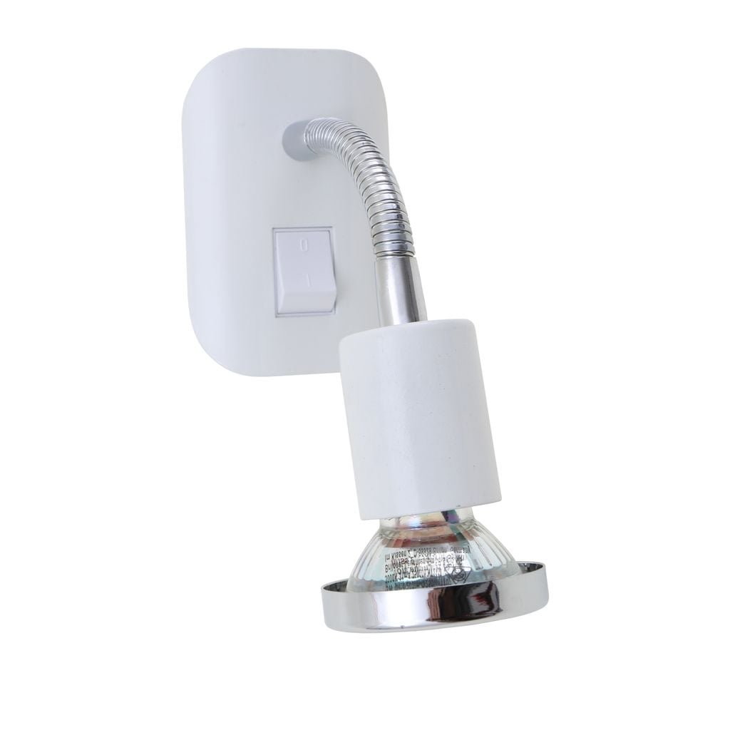 BRI 2892016P AKCE - LED svítidlo do zásuvky, bílá, 1xLED/GU10/3W (starý kód: BRI 2892-016P) - BRILONER