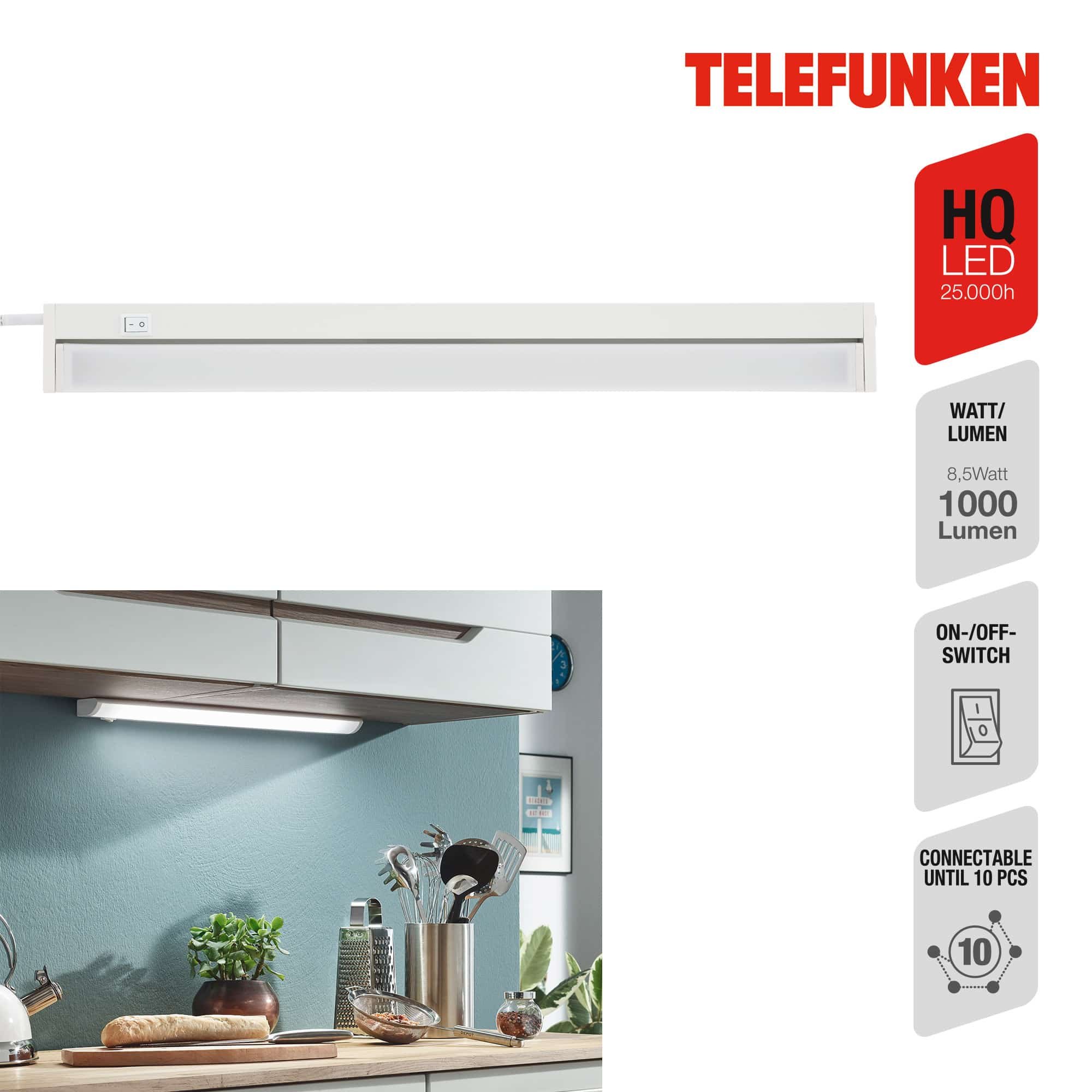 TF 600106TF TELEFUNKEN LED skříňkové svítidlo, 55 cm, 8,5 W, bílé - BRILONER (obrázek 3)