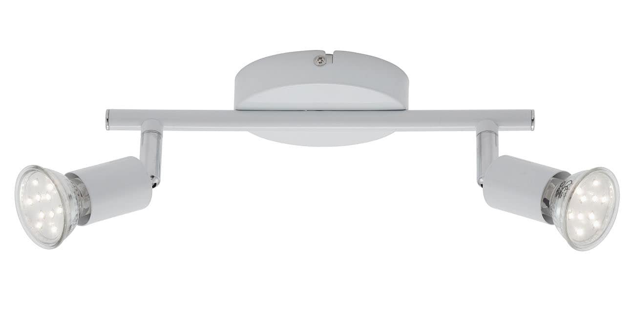 BRI 2767-026 Bodové svítidlo 25,5 cm 2xGU10 6W 500lm bílé - BRILONER