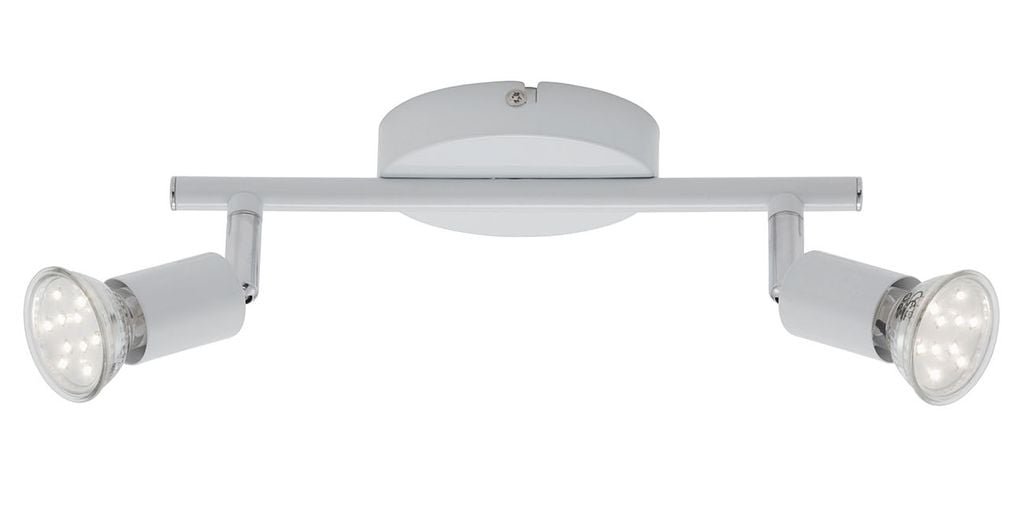 BRI 2767026 Bodové svítidlo 25,5 cm 2xGU10 6W 500lm bílé (starý kód: BRI 2767-026) - BRILONER