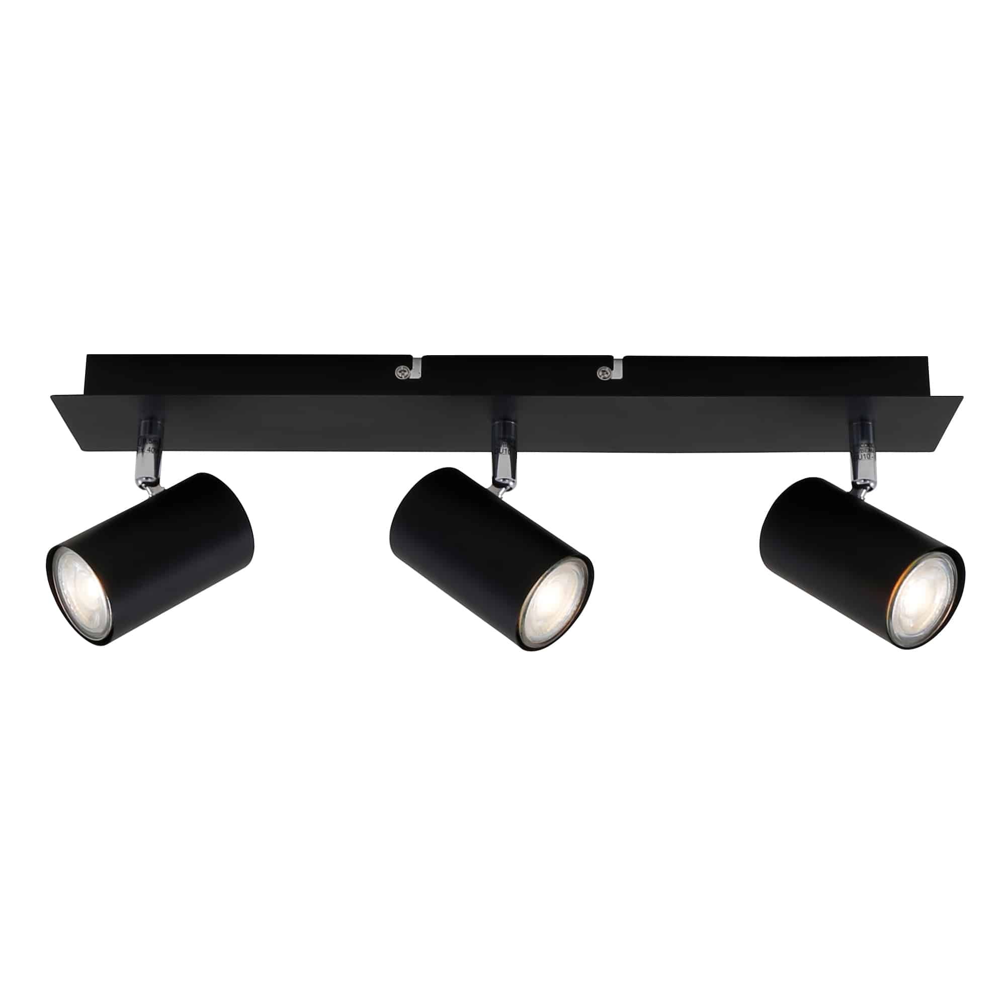 BRILO 2857-035 Bodové svítidlo 45 cm 3xGU10 40W černá - BRILO