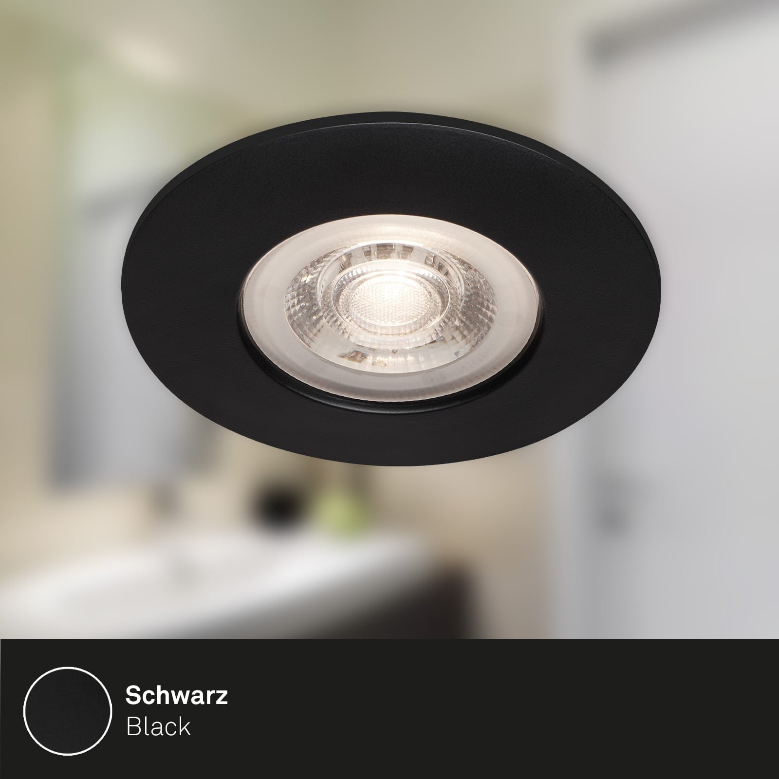 BRI 7036-035 LED vestavná svítidla, pr.9 cm, 3x LED, 4,9 W, 480 lm, černá - BRILONER (obrázek 6)