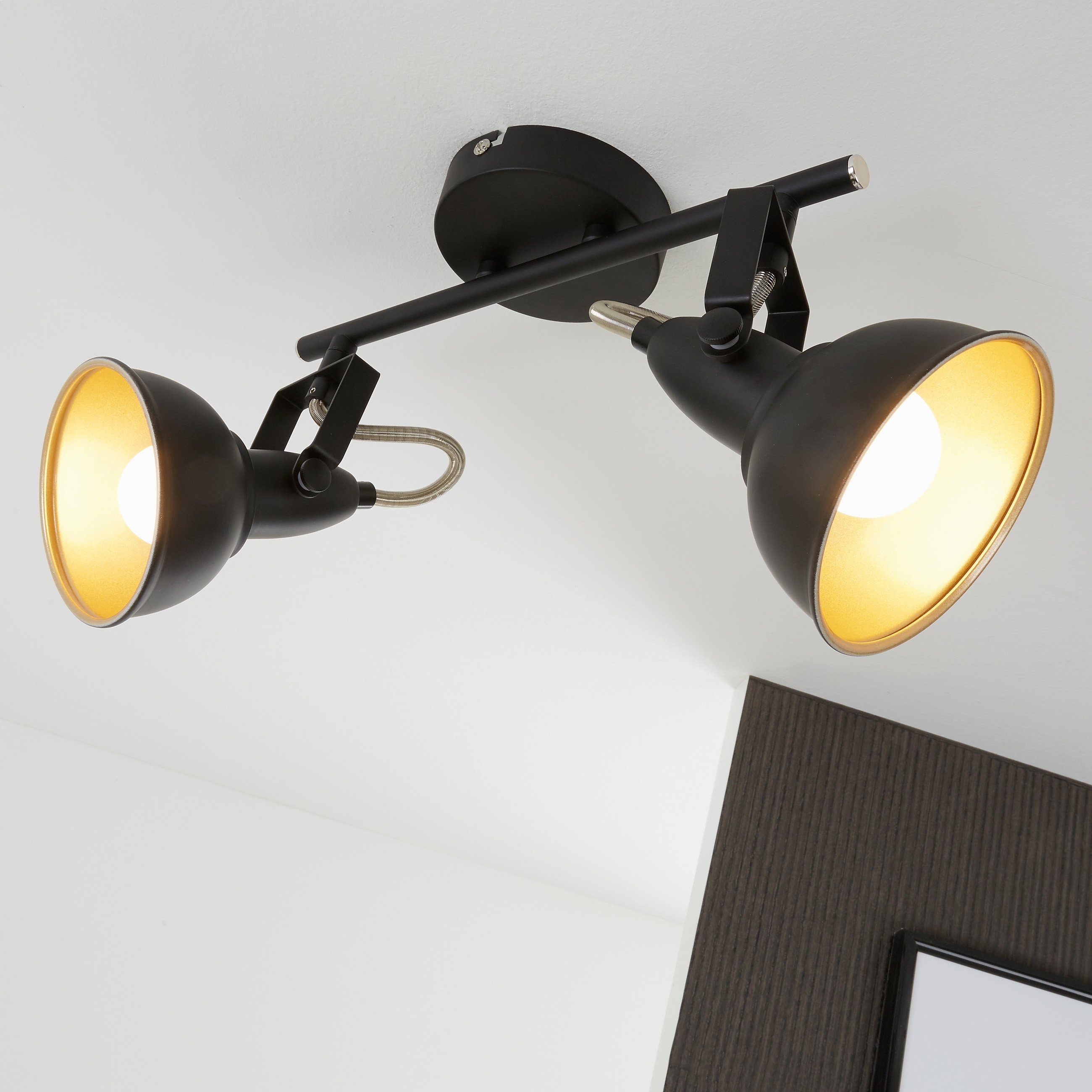 BRILO 2049-025 Bodové svítidlo 30,4 cm 2x E14 40W černá - BRILO (obrázek 4)