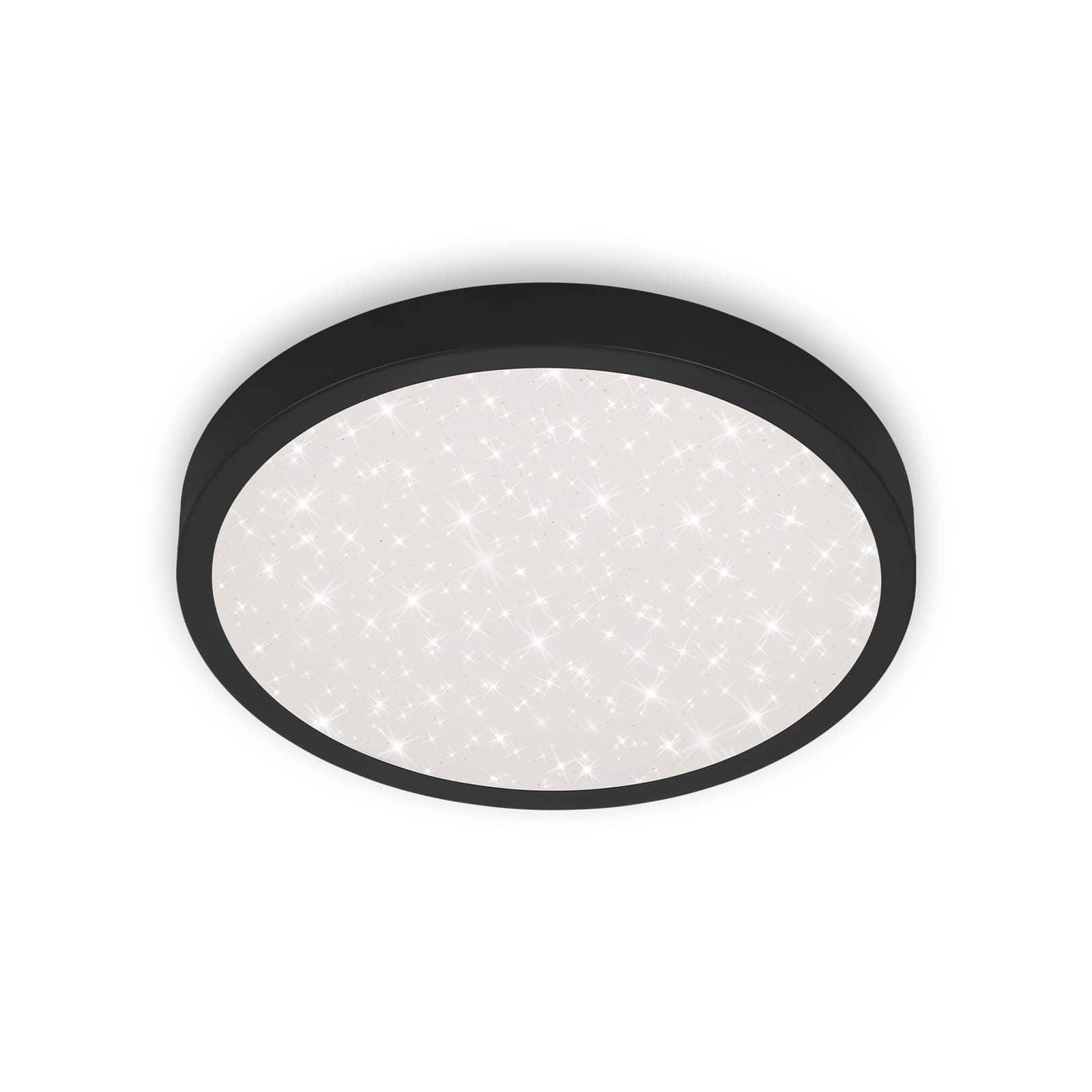 BRILO 3071-015 LED stropní svítidlo hvězdné nebe, pr. 38 cm, 24 W, 3000 lm, černá - BRILO