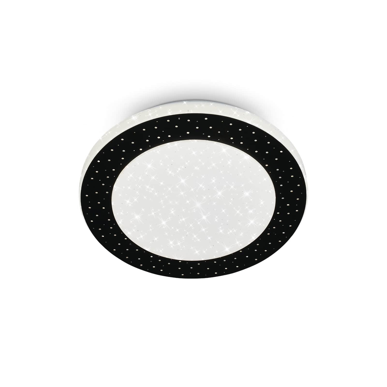 Levně BRILO 3693-015 LED stropní svítidlo, pr. 28 cm, 15 W, 1600 lm, černá - BRILO