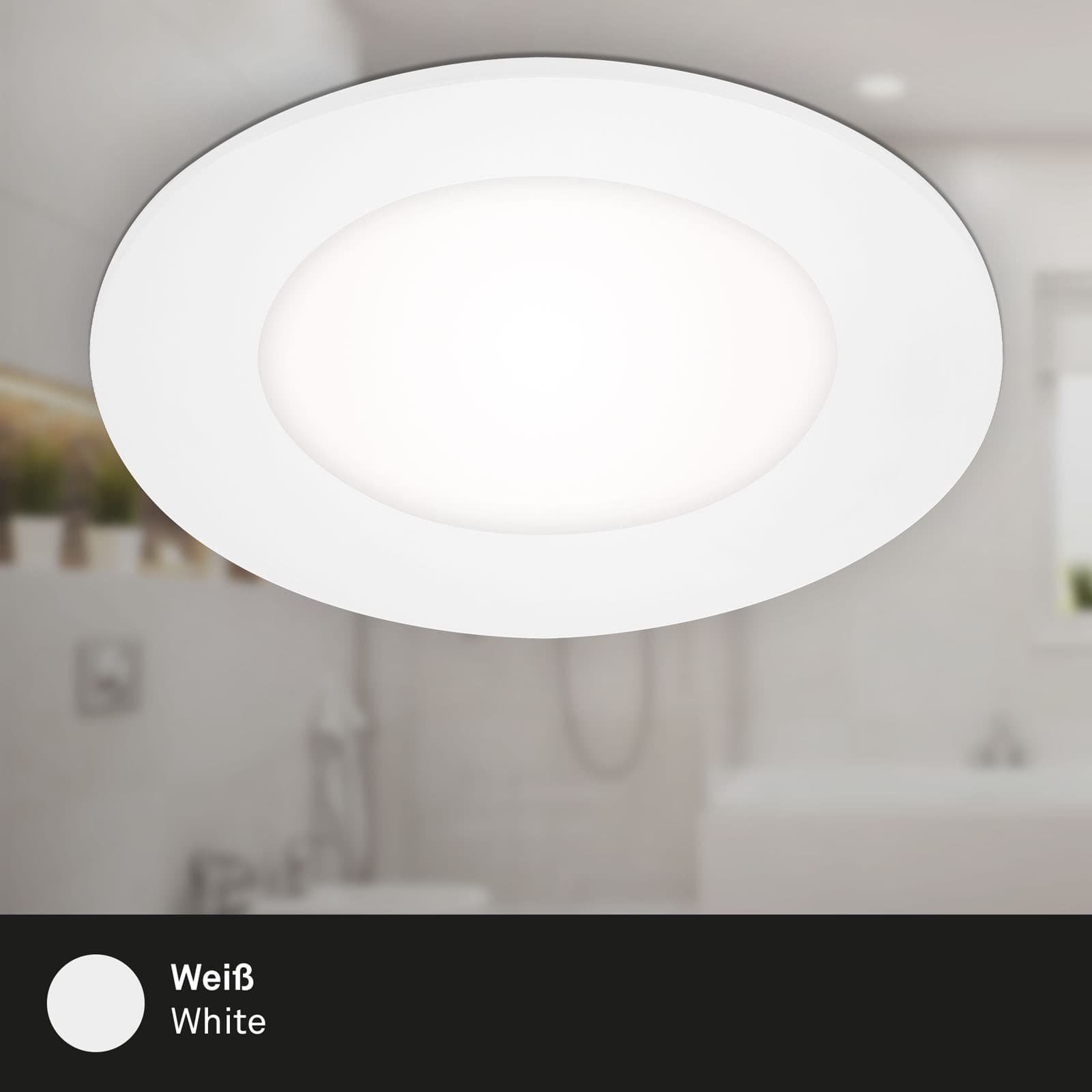 BRI 7057-436 3ks sada LED vestavné svítidlo, pr. 8,6 cm, 3 W, 350 lm, bílé - BRILONER (obrázek 3)