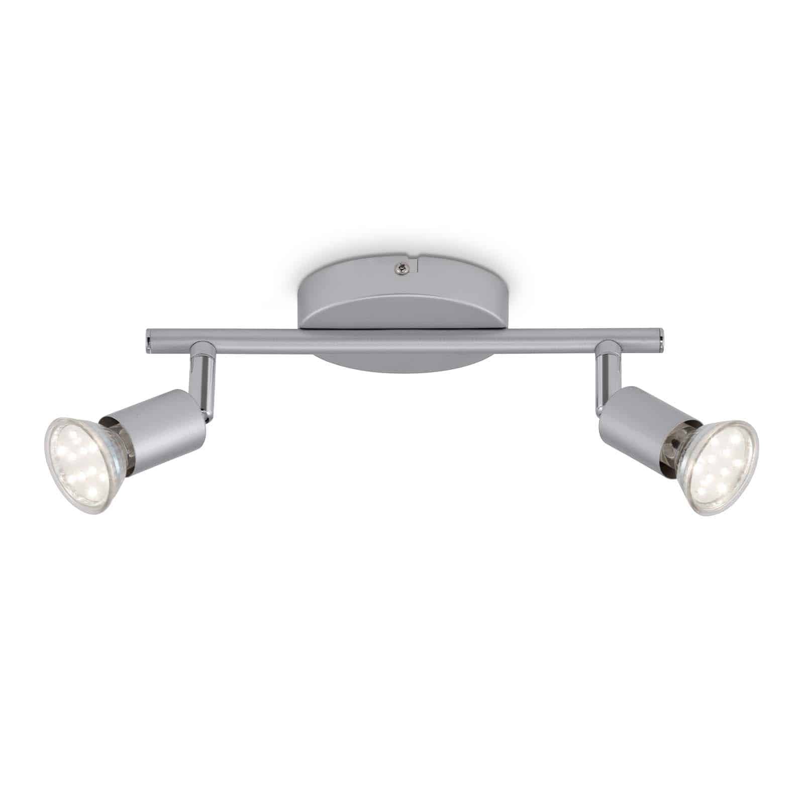 BRI 2915-024 Bodové svítidlo 25,5x7 cm 2xGU10 4,8W 520lm titan - BRILONER