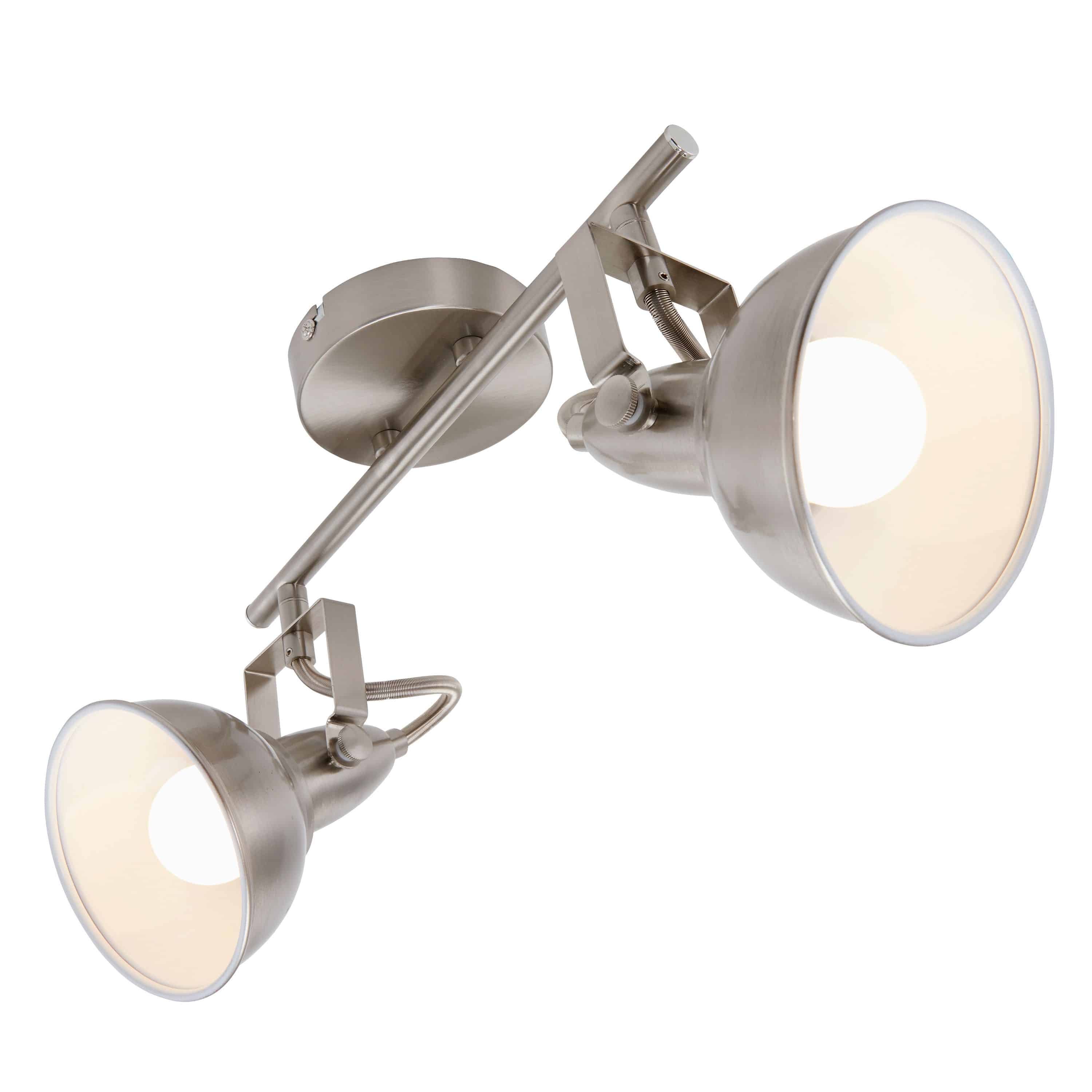 BRILO 2049-022 Bodové svítidlo 30,4 cm bez 2xE14 40W satén-bílé - BRILO