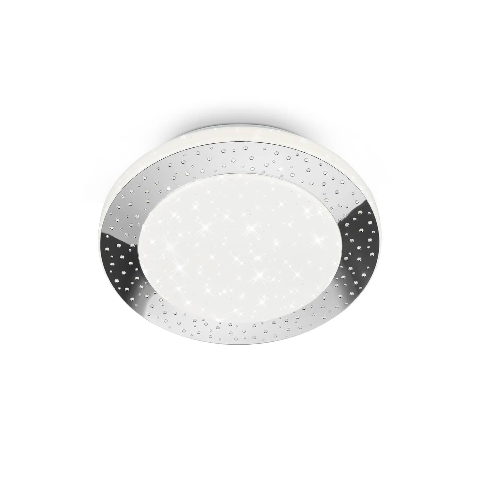 Levně BRILO 3693-018 LED stropní svítidlo, pr. 28 cm, 15 W, 1600 lm, chrom - BRILO