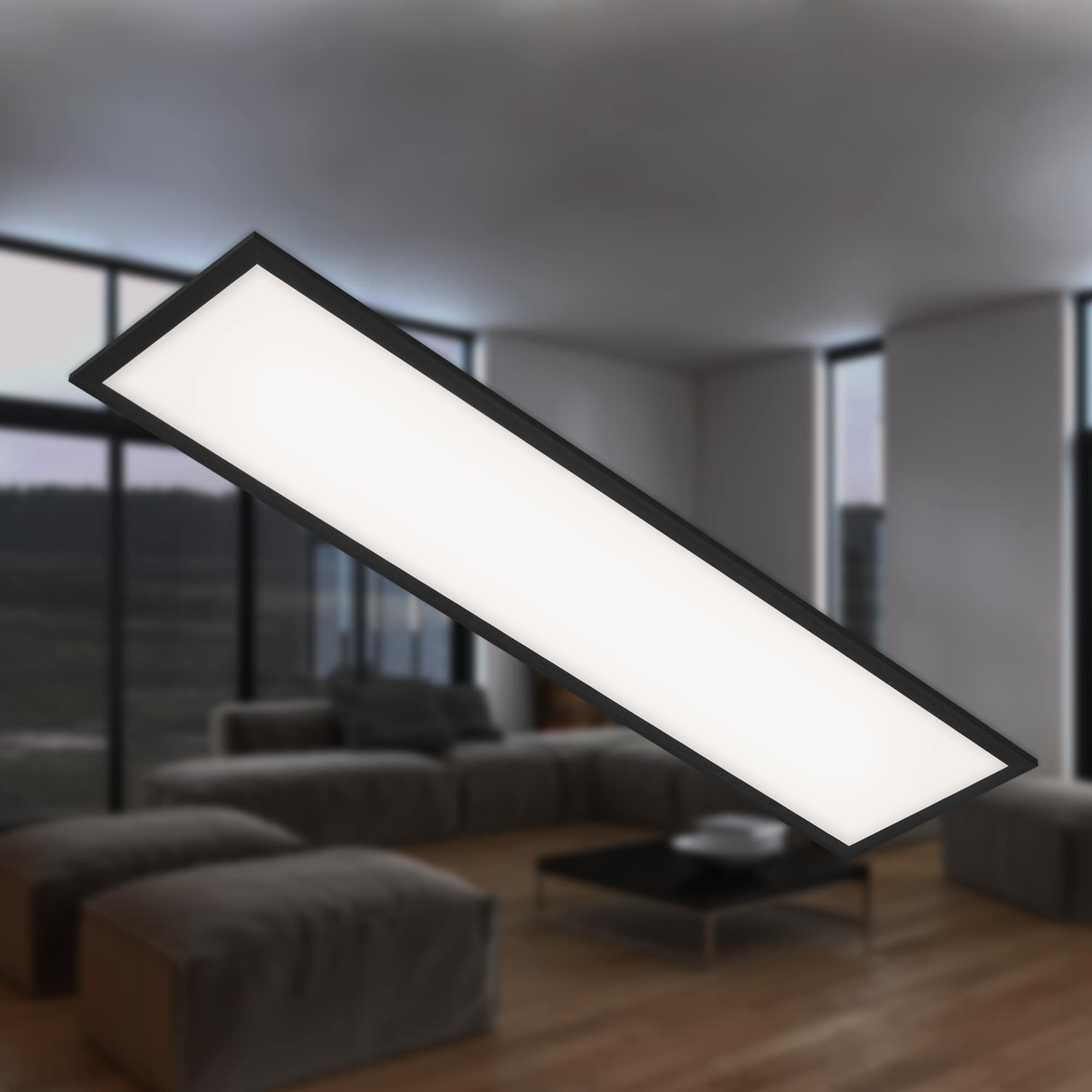 BRILO 7067-015 Slim svítidlo LED panel, 100 cm, 22 W, černá - BRILO (obrázek 3)