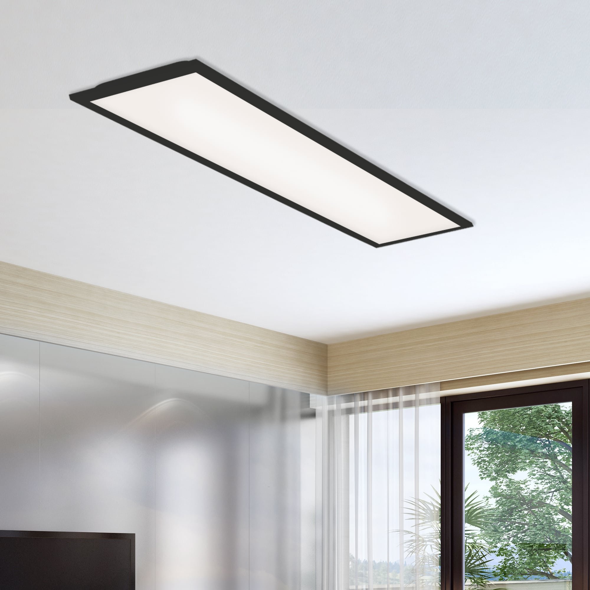 BRILO 7067-015 Slim svítidlo LED panel, 100 cm, 22 W, černá - BRILO (obrázek 5)