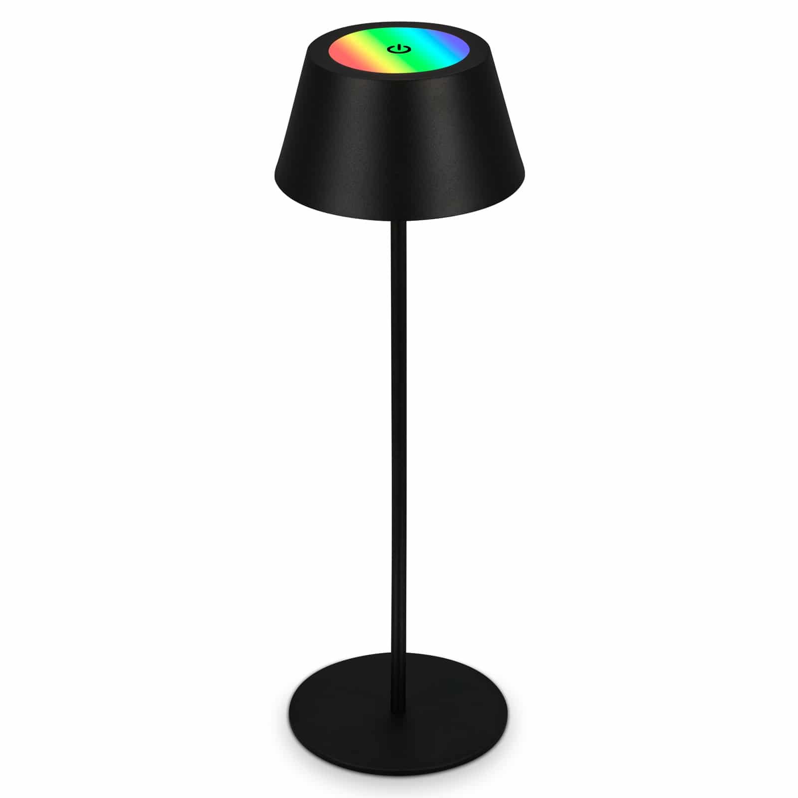 BRILO 7466015 LED RGB nabíjecí stolní lampa 38 cm 2,6W 200lm černá - BRILO