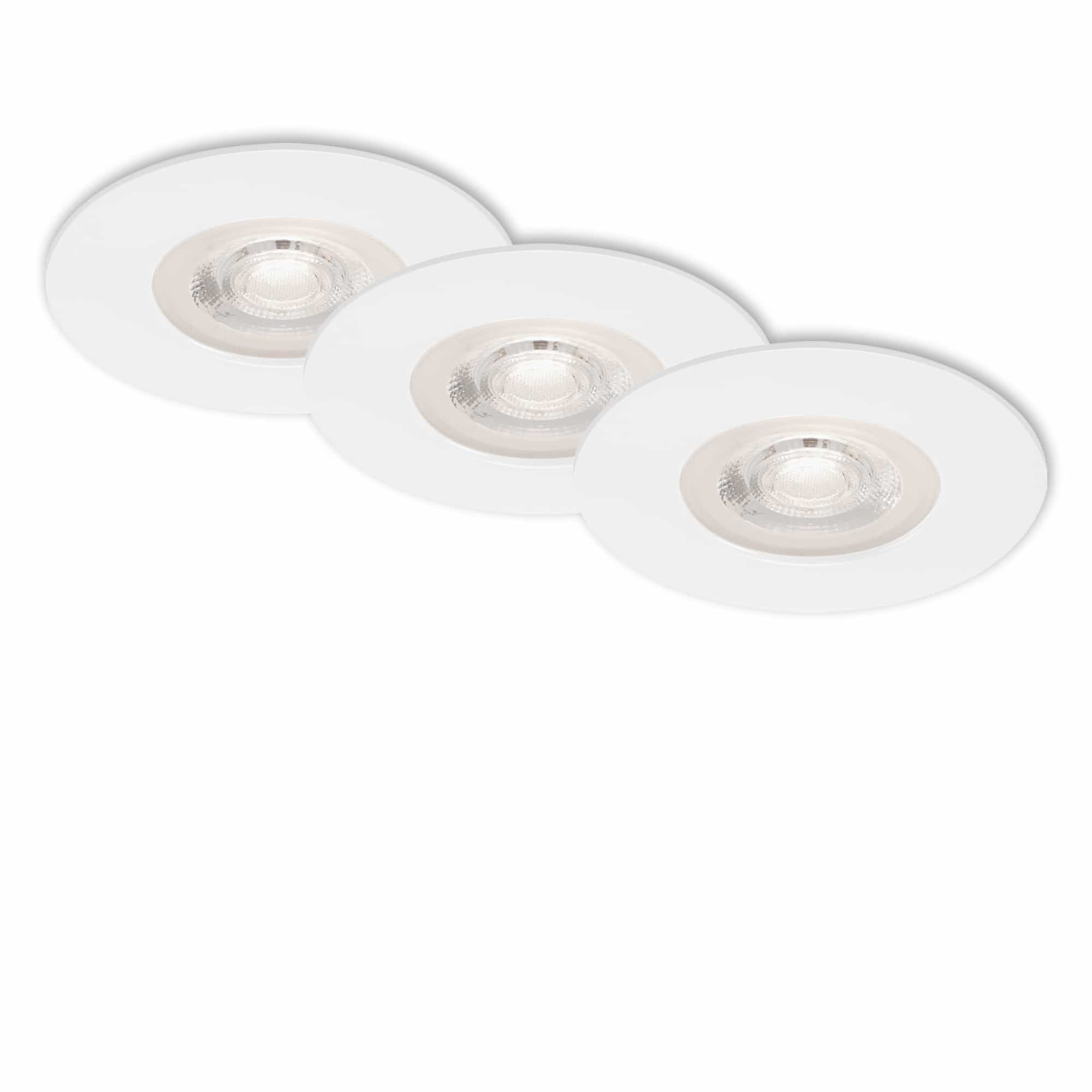 BRI 7047-036 3ks sada LED vestavné svítidlo, pr. 9 cm, 5 W, bílé - BRILONER