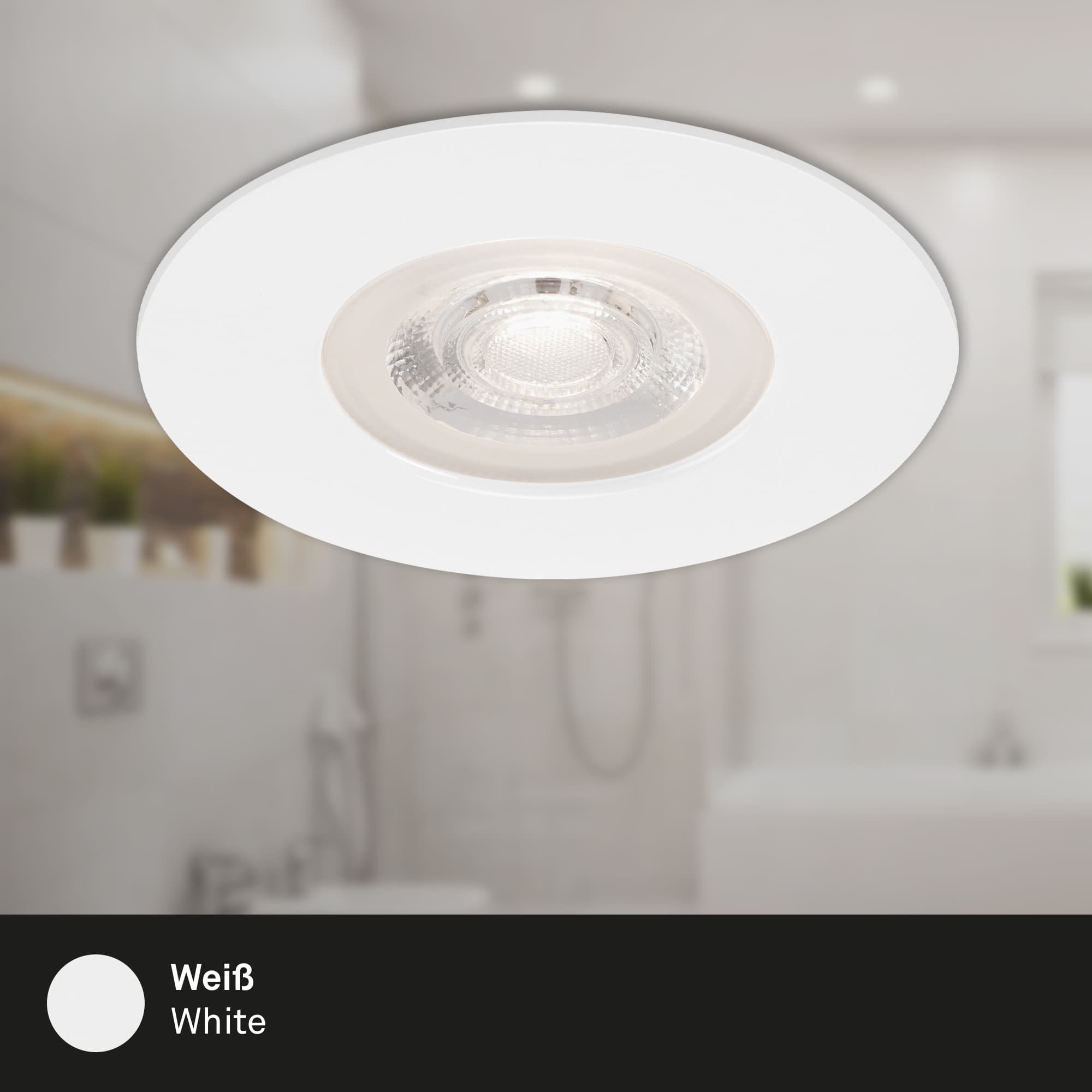 BRI 7047-036 3ks sada LED vestavné svítidlo, pr. 9 cm, 5 W, bílé - BRILONER (obrázek 5)