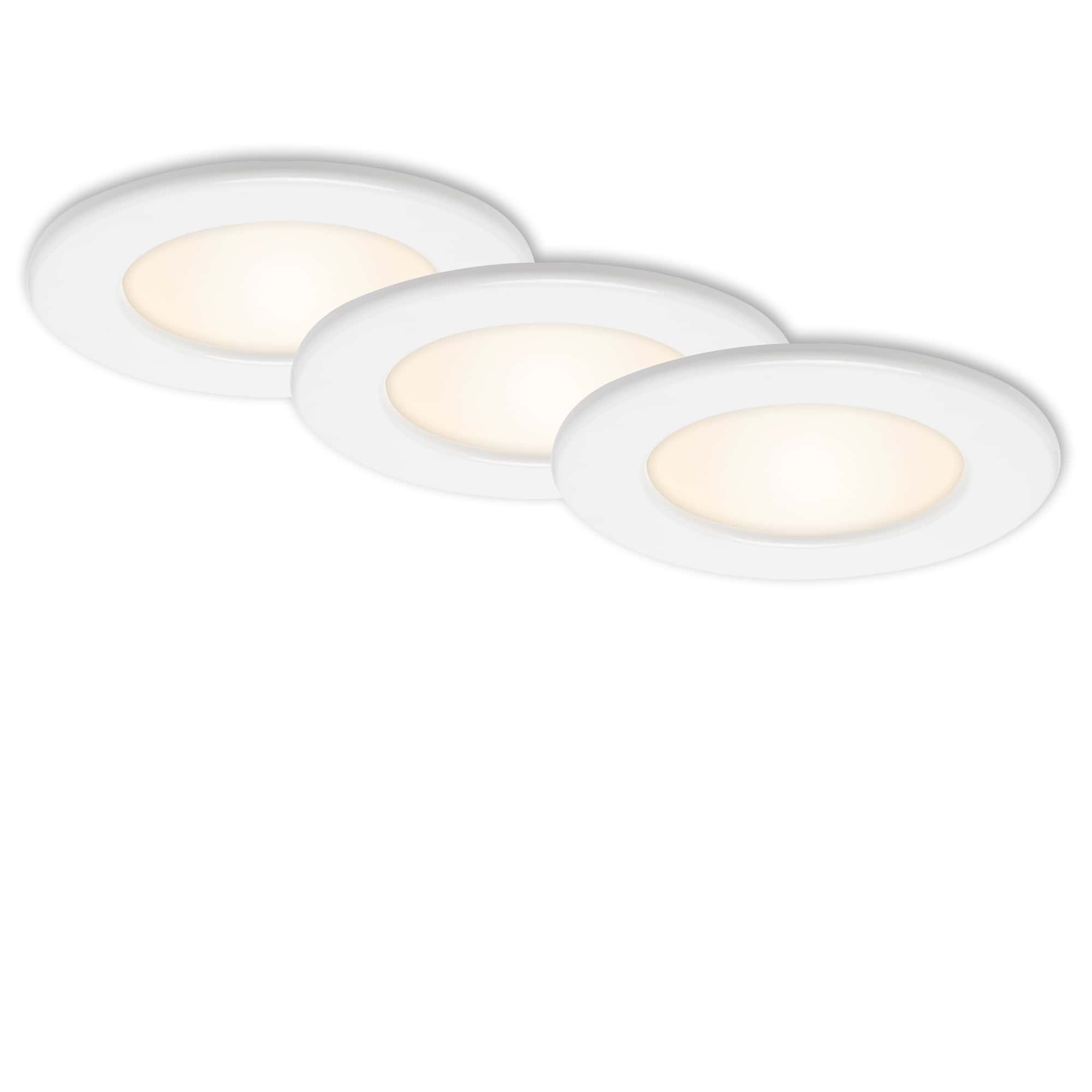 BRI 7053-036 3ks sada LED vestavné svítidlo, pr. 11,5 cm, 6 W, bílé - BRILONER