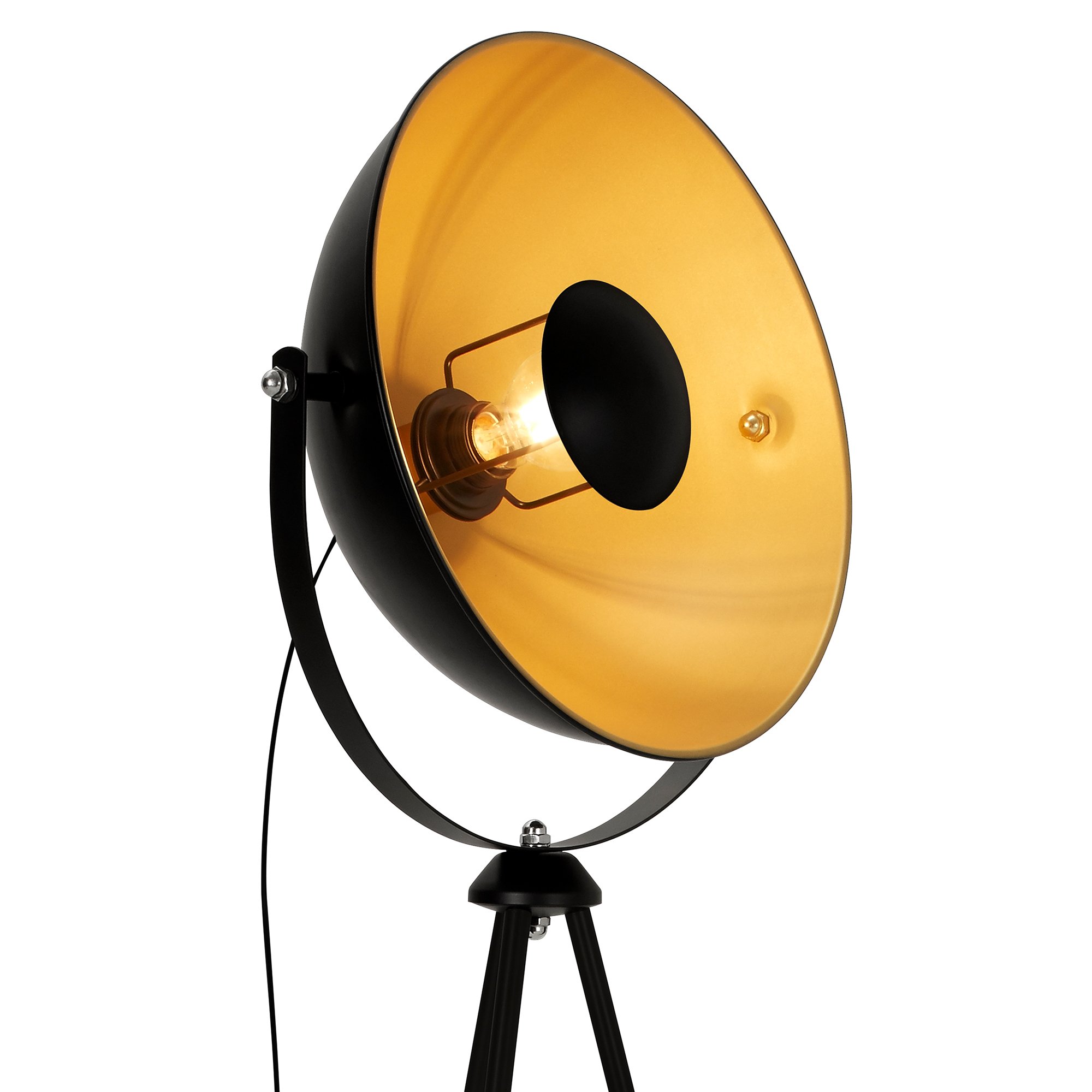 BRILO 1380-015 Stojací svítidlo 160cm 1x E27 60W černá - BRILO (obrázek 6)