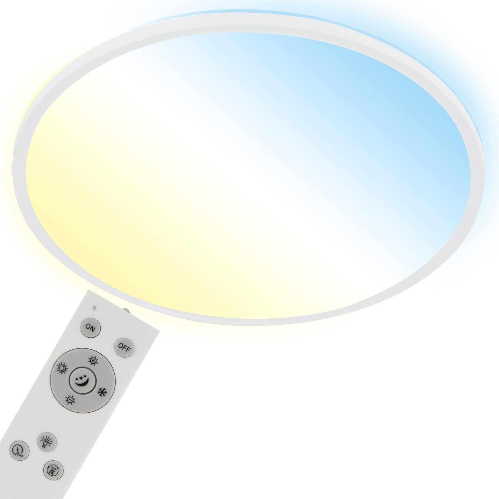 BRILO 3728-016 Ultraploché CCT svítidlo LED panel, pr.48 cm, LED, 31 W, 3500 lm, bílé - BRILO (obrázek 7)