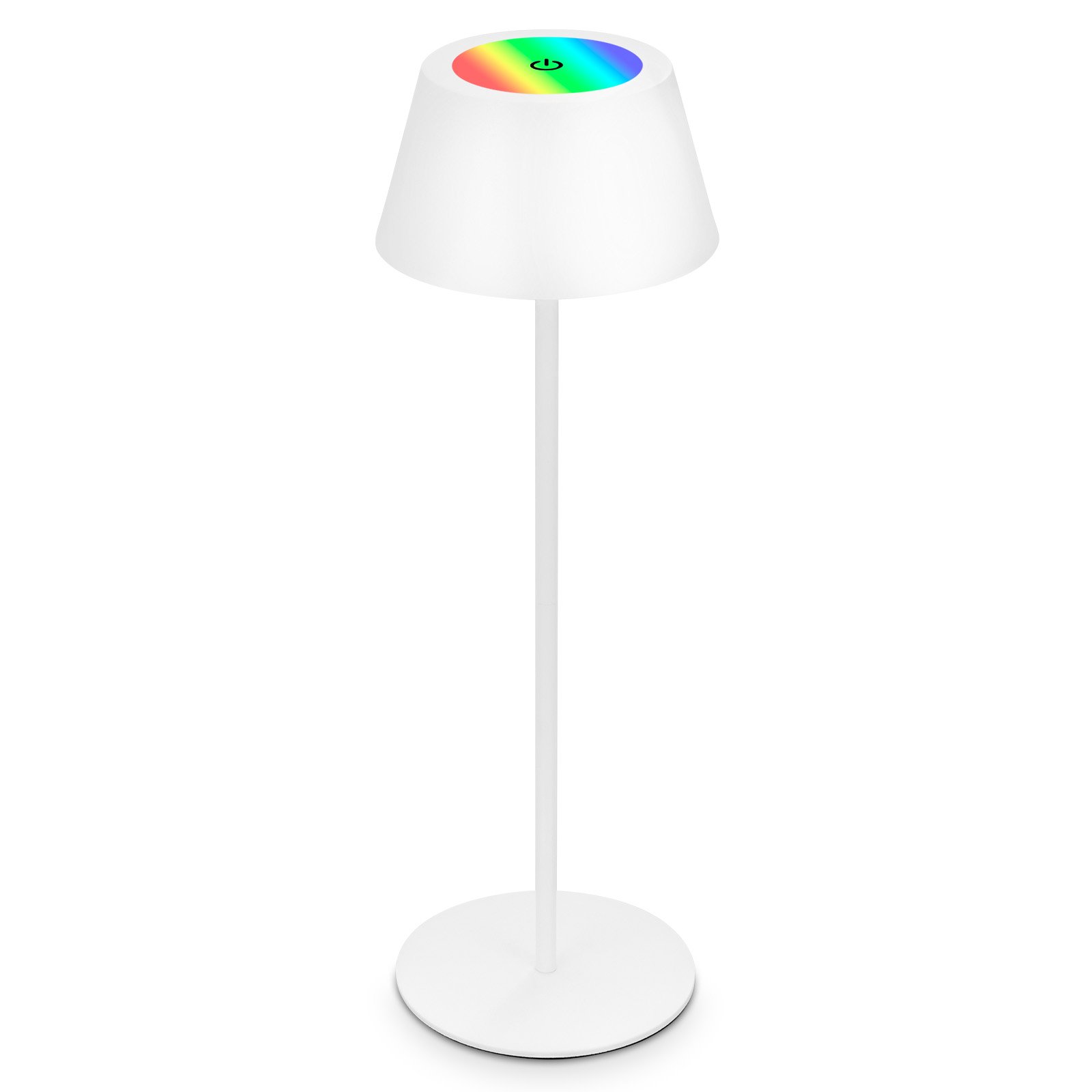 BRILO 7466016 LED RGB nabíjecí stolní lampa 38 cm 2,6W 200lm bílé - BRILO