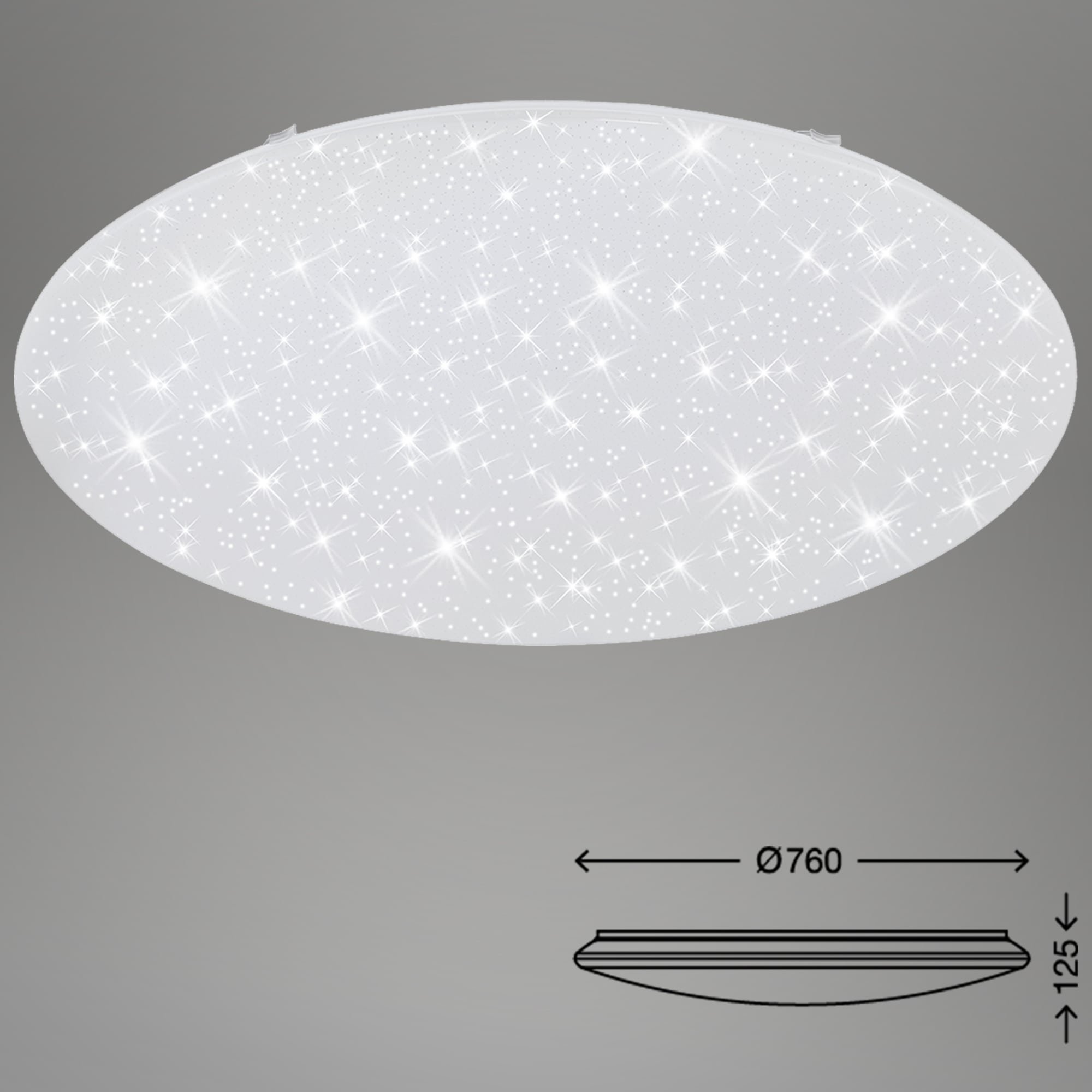 BRILO 3318-016 LED stropní svítidlo hvězdné nebe, CCT, noční světlo, dálkový ovladač, stmívatelné - BRILO (obrázek 7)