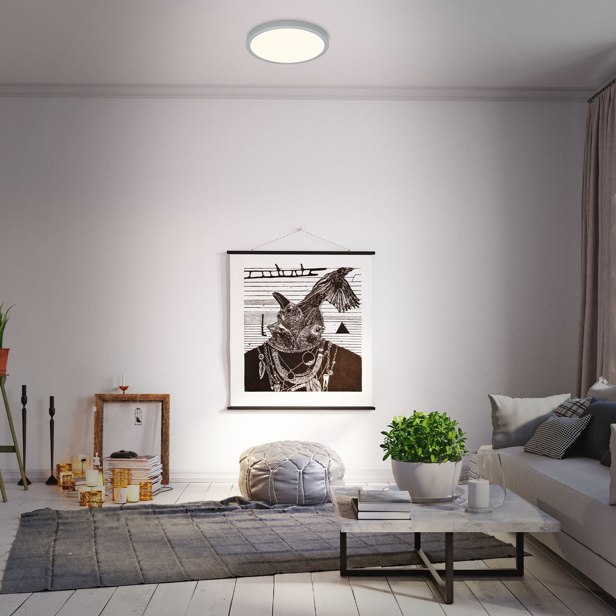 BRILO 3704-014 CCT LED přisazené svítidlo pr. 38 cm, 22 W, 2900 lm, stříbrná - BRILO (obrázek 6)