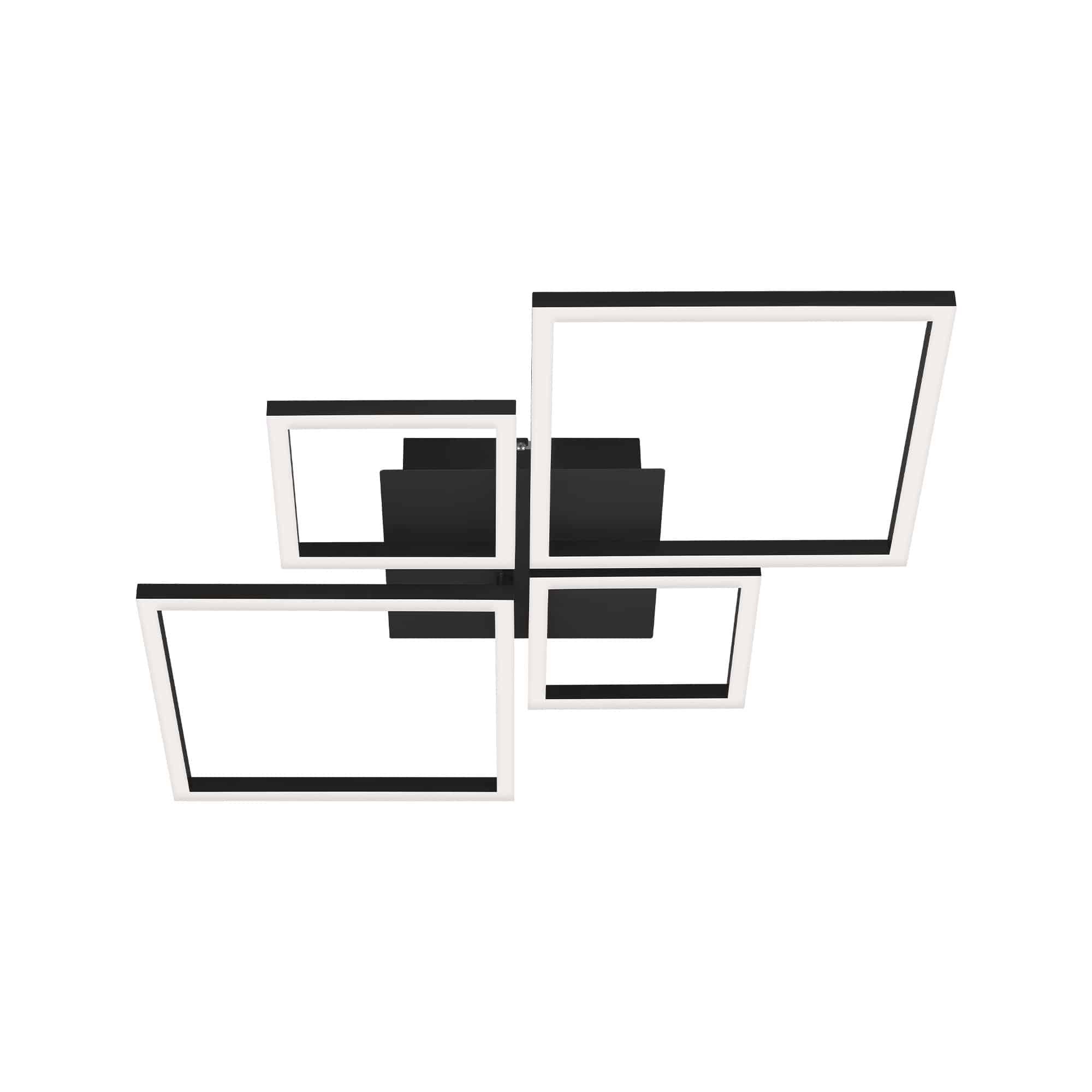 BRILO 3128-015 LED rám 75 cm 2x48W 4000lm černá - BRILO