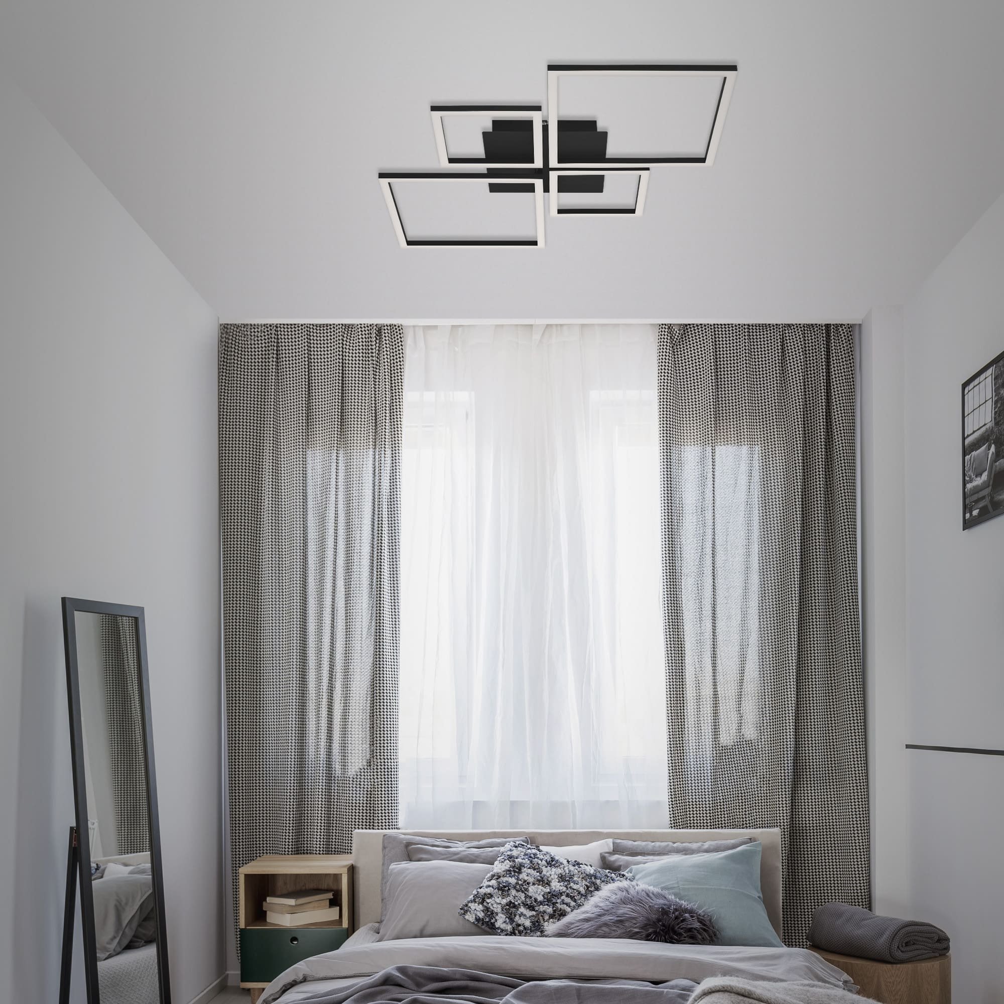 BRILO 3128-015 LED rám 75 cm 2x48W 4000lm černá - BRILO (obrázek 6)