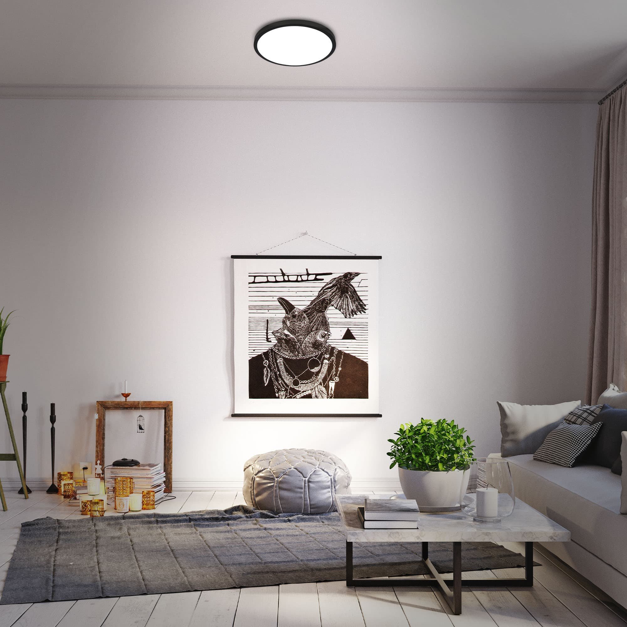 BRILO 3709-015 RGBW LED přisazené svítidlo pr. 38 cm, 22 W, 2900 lm, černá - BRILO (obrázek 7)