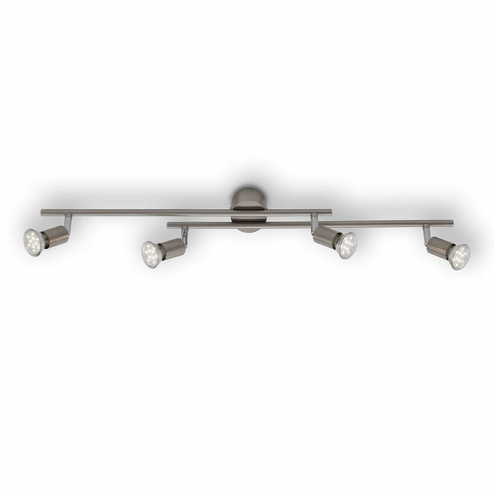 BRILO 2767-042 Bodové svítidlo 73 cm 4xGU10 3W 250lm matný nikl - BRILO