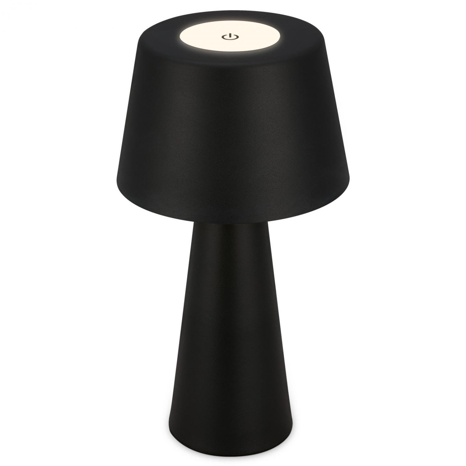 BRILO 7437015 LED nabíjecí stolní lampa pr.16,5 cm 3,5W 400lm černá - BRILO (obrázek 3)