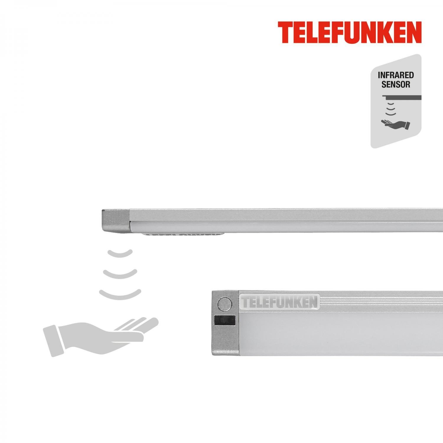 TF 201504TF TELEFUNKEN LED skříňkové svítidlo 57,3 cm 8W 800lm stříbrná - BRILONER (obrázek 5)