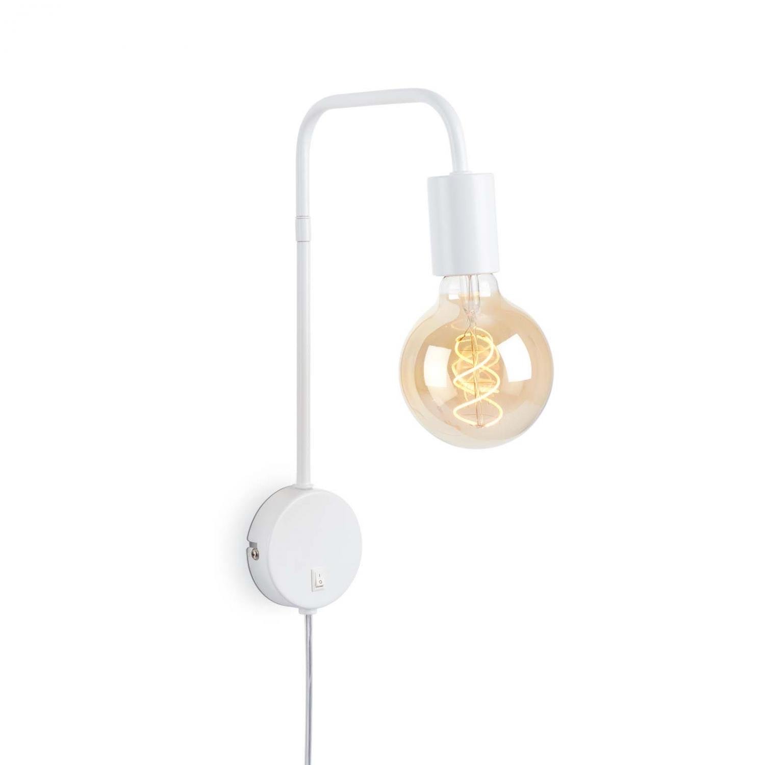 BRI 2086-016 Noční lampička 35,5 cm 1x E27 10W bílé - BRILONER