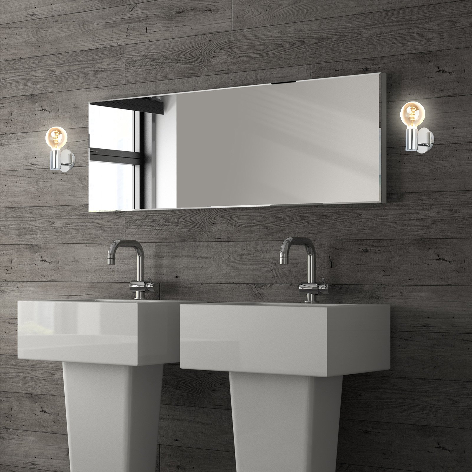 BRILO 2115018 Nástěnné svítidlo 10 cm 1x E27 max. 10 W chrom - BRILO (obrázek 4)