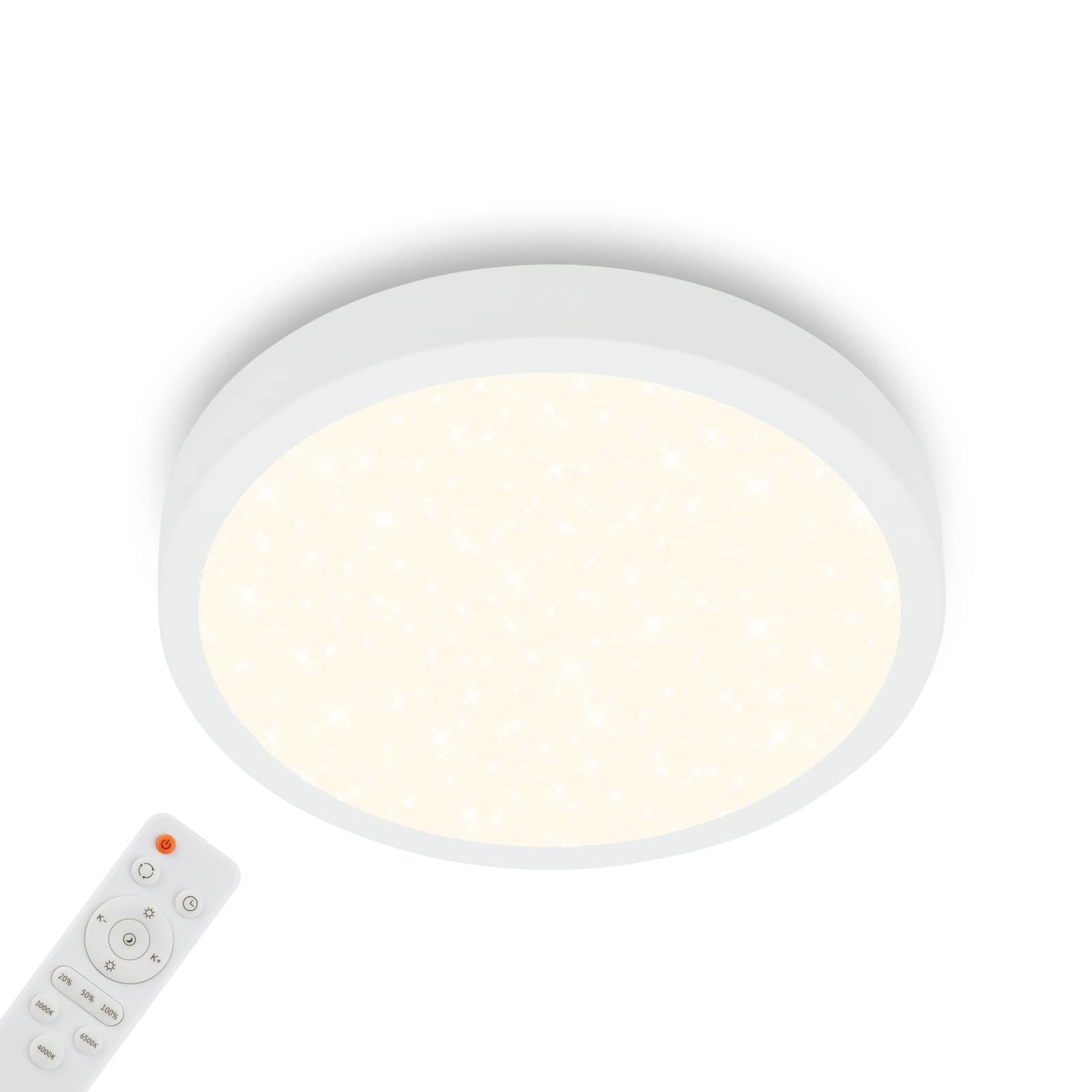 BRILO 3704-016 CCT LED přisazené svítidlo pr. 38 cm, 22 W, 2900 lm, bílé - BRILO