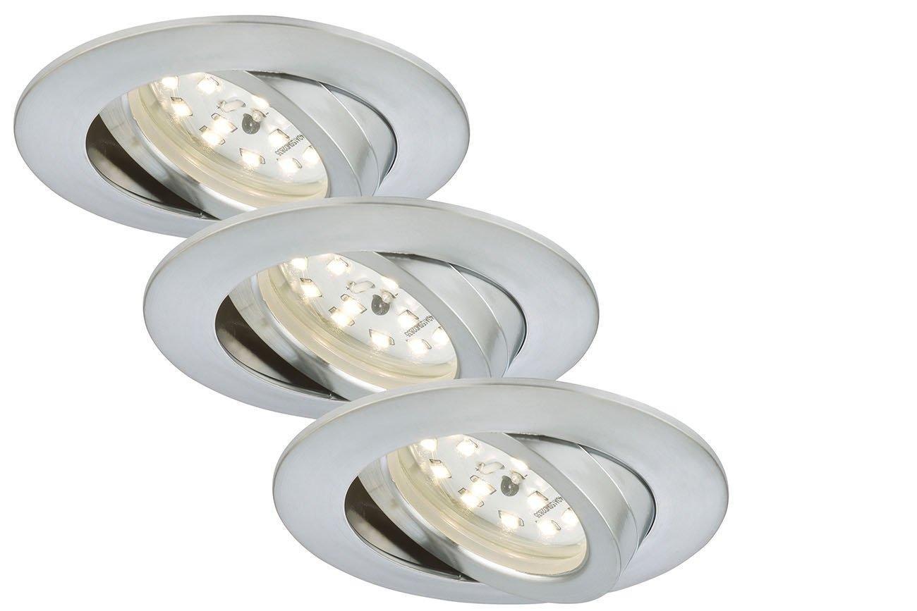 BRI 7209-039 3ks sada LED vestavné svítidlo, pr. 8,2 cm, 5 W, hliník - BRILONER