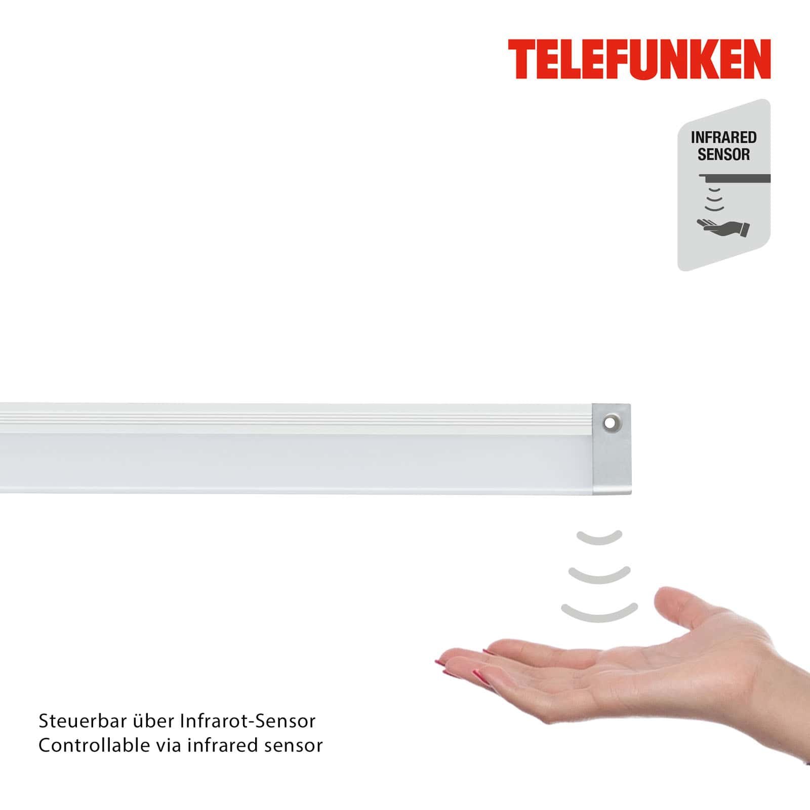 TF 203104TF TELEFUNKEN svítidlo pod skříňku s čidlem, 50 cm, 8 W, 650 lm, stříbrná - BRILONER (obrázek 5)