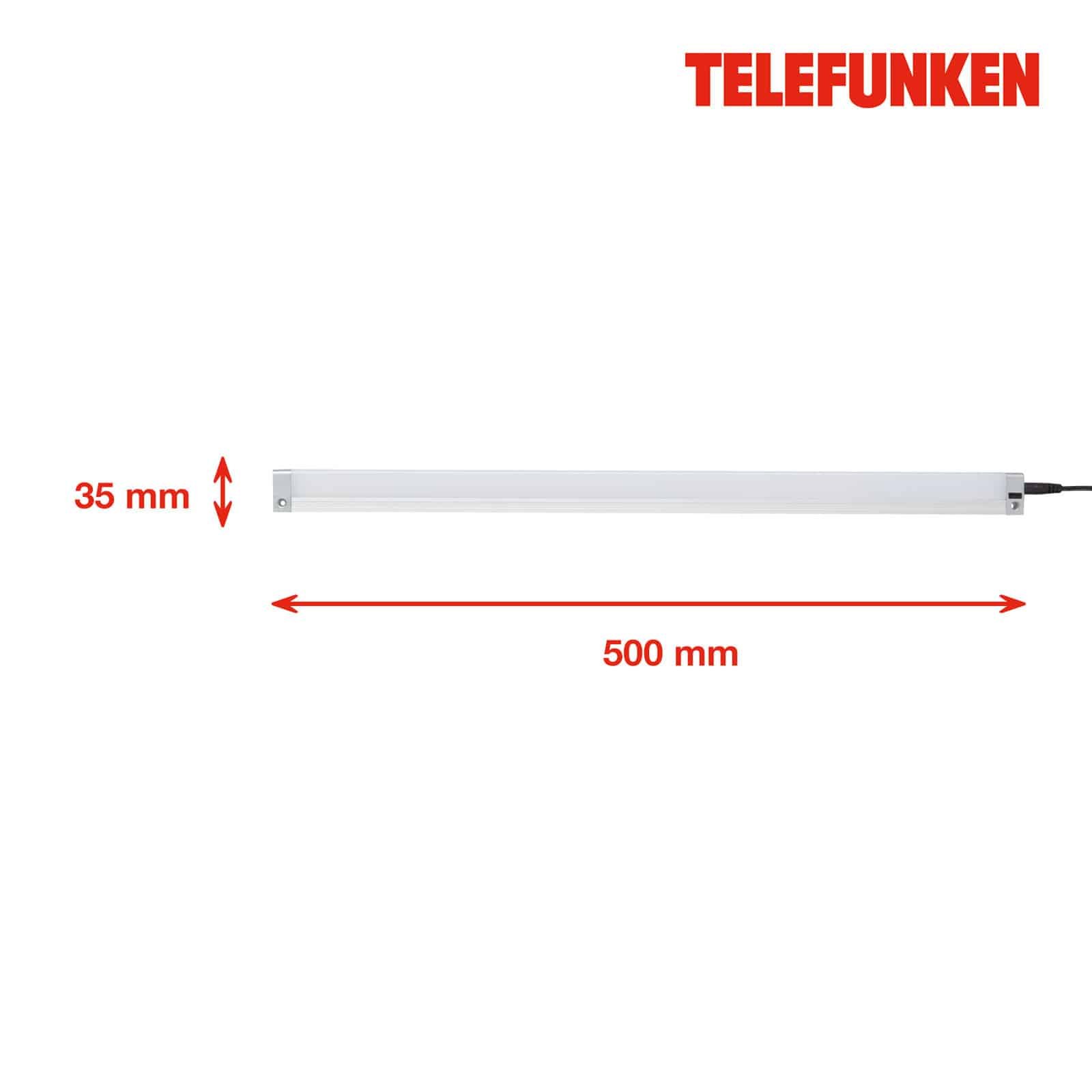 TF 203104TF TELEFUNKEN svítidlo pod skříňku s čidlem, 50 cm, 8 W, 650 lm, stříbrná - BRILONER (obrázek 7)