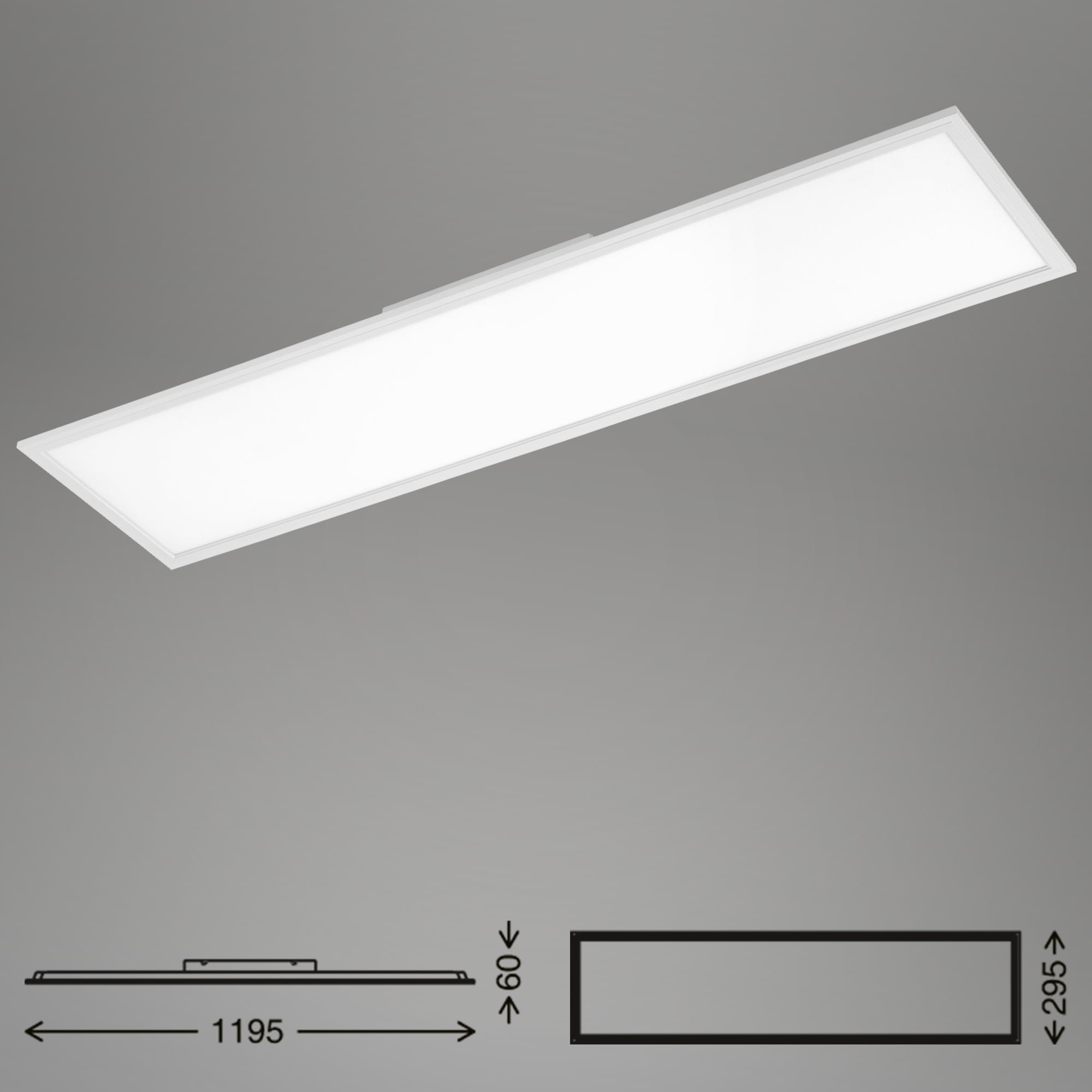 BRILO 7193-016 Svítidlo LED panel, 119,5 cm, 4100 lm, 38 W, bílé - BRILO (obrázek 6)