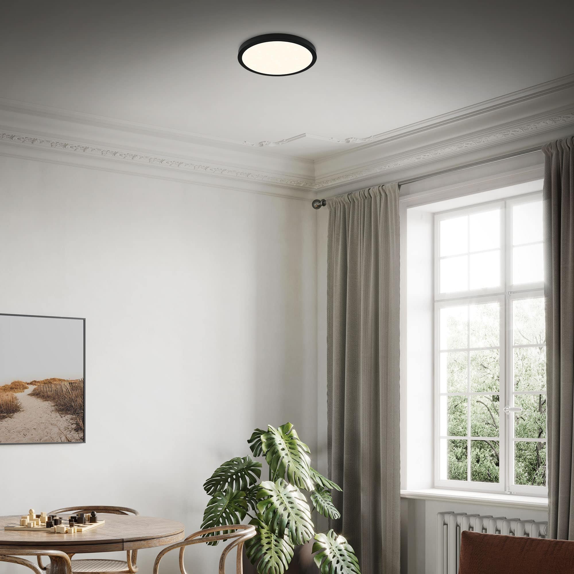 BRILO 3704-015 CCT LED přisazené svítidlo pr. 38 cm, 22 W, 2900 lm, černá - BRILO (obrázek 7)