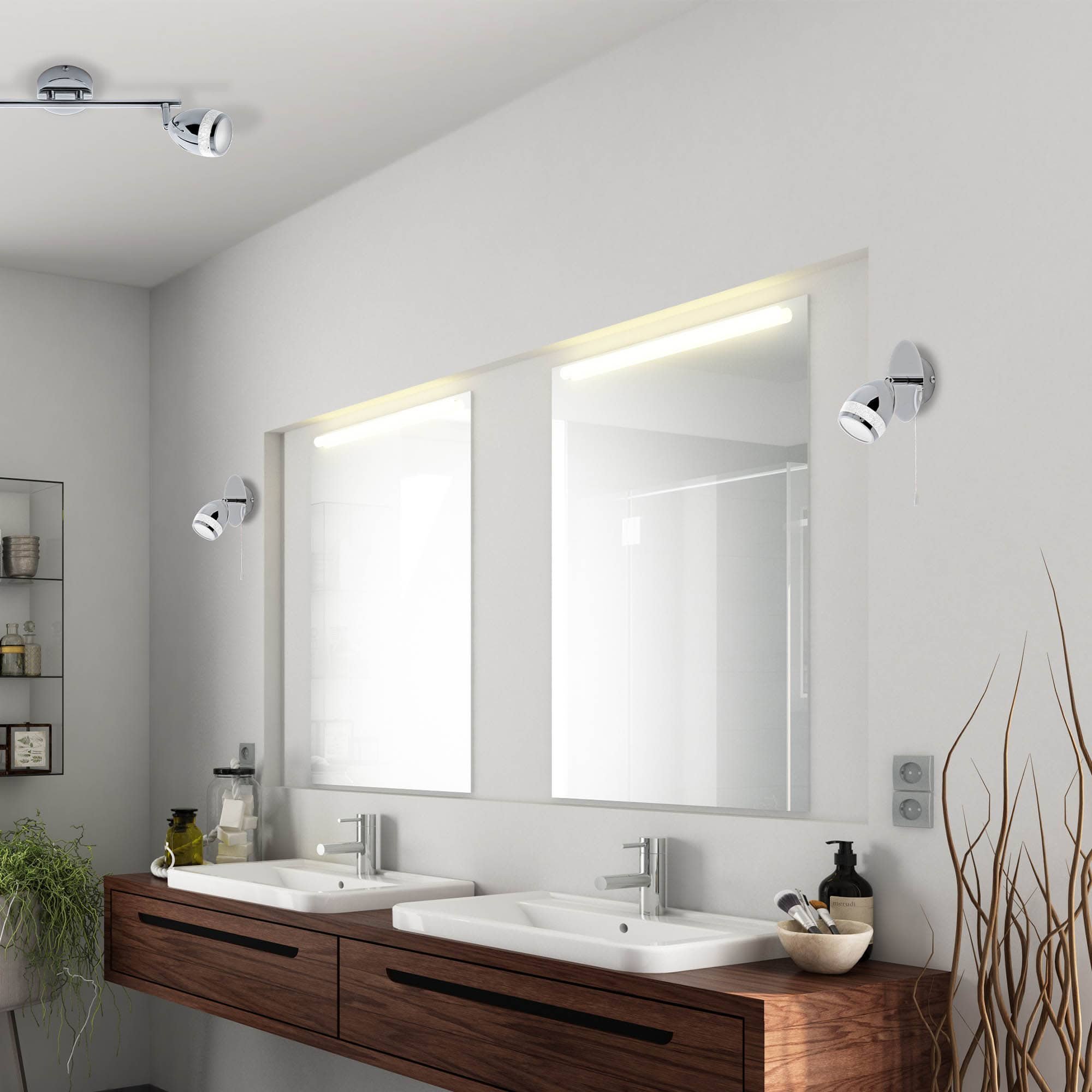 BRI 2995-018 LED bodové svítidlo 11,5 cm 4W 350lm chrom - BRILONER (obrázek 3)