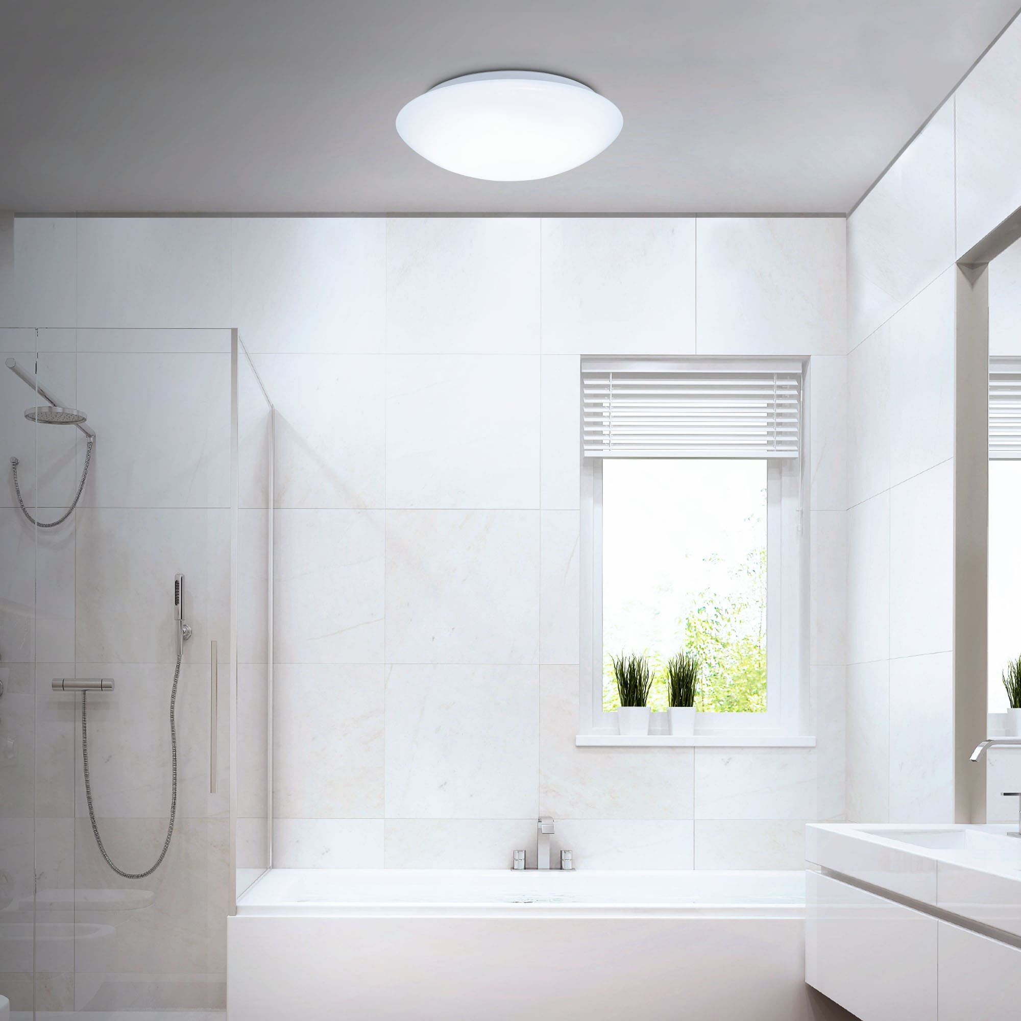 BRILO 3362-116 LED stropní svítidlo s čidlem, pr. 38 cm, 22 W, bílé - BRILO (obrázek 4)