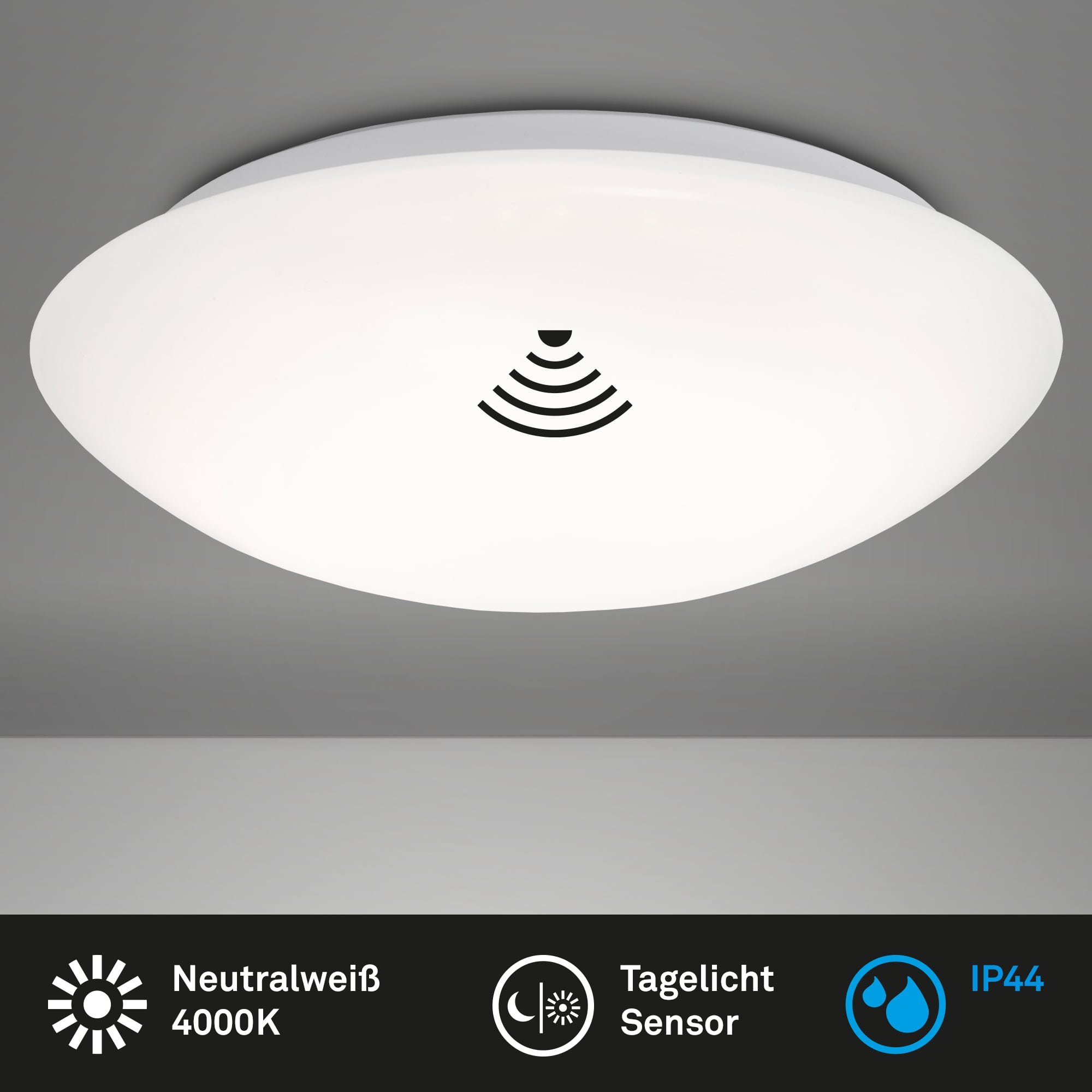 BRILO 3362-116 LED stropní svítidlo s čidlem, pr. 38 cm, 22 W, bílé - BRILO (obrázek 5)