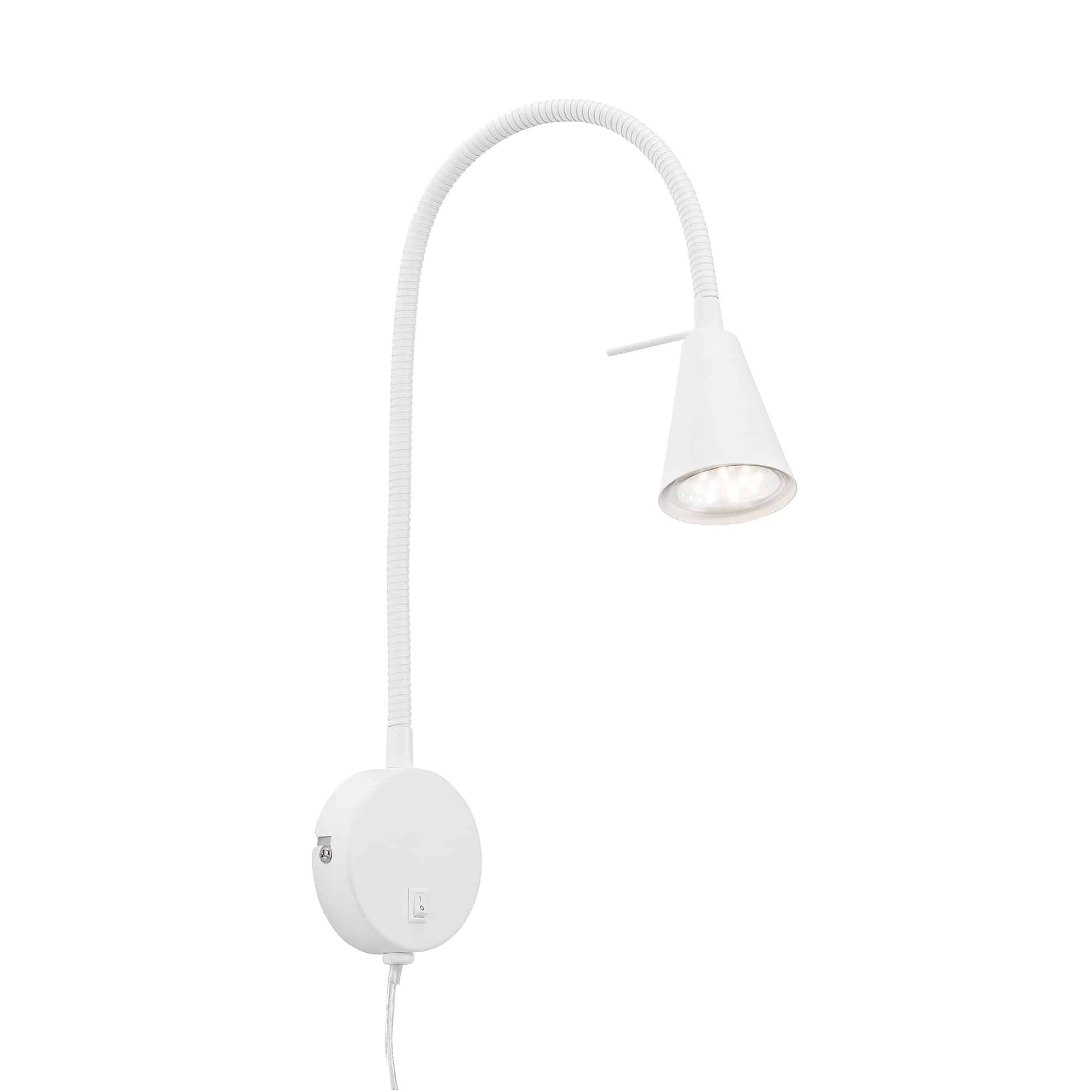 BRI 2082-016 Flexibilní nástěnné svítidlo 45 cm 1xGU10 5W 400lm bílé - BRILONER