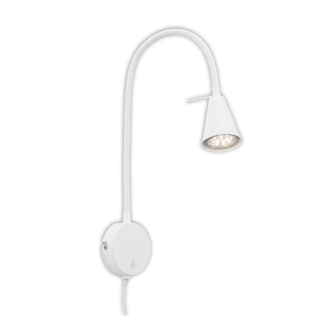 BRI 2082016 Flexibilní nástěnné svítidlo 45 cm 1xGU10 5W 400lm bílé (starý kód: BRI 2082-016) - BRILONER
