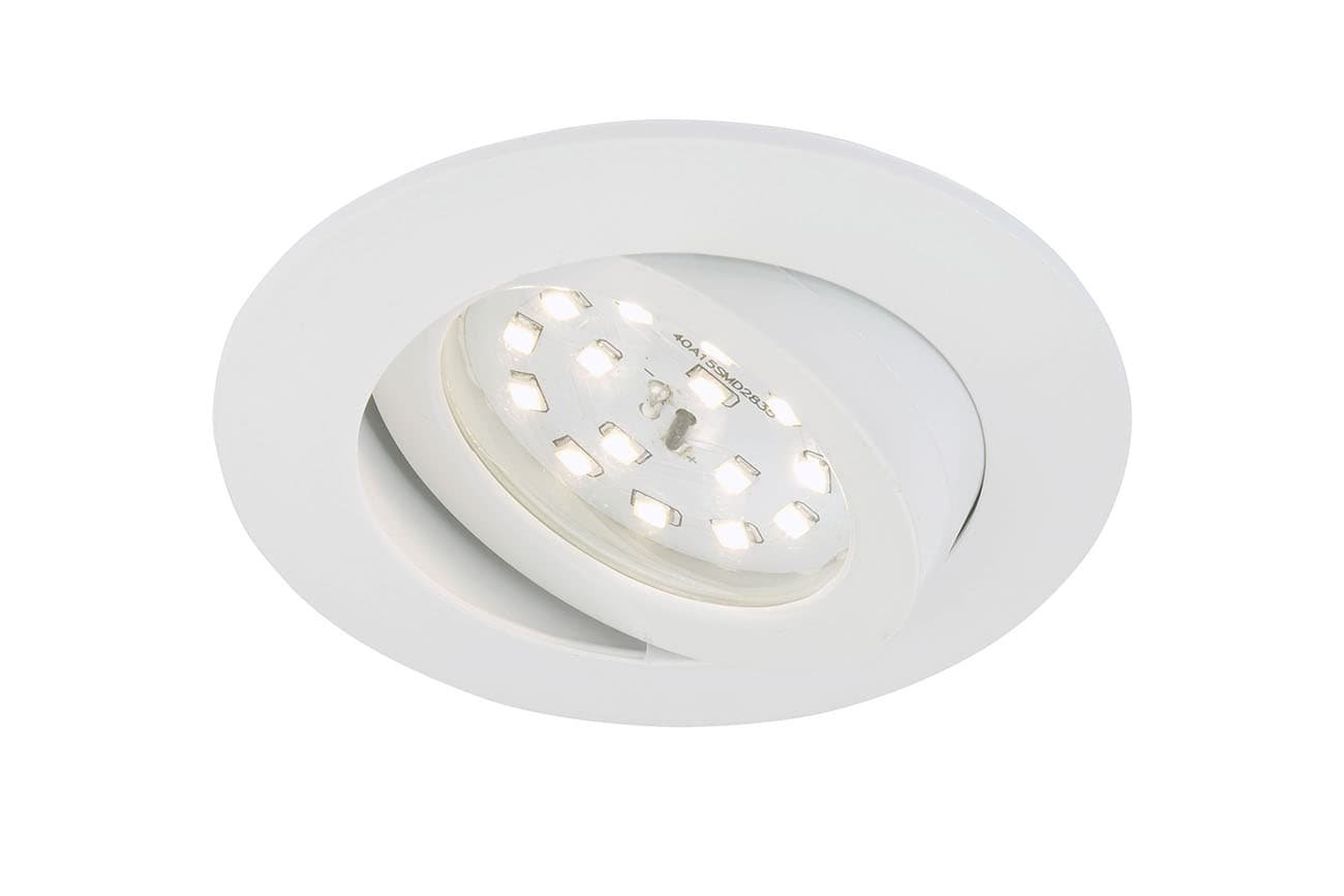 Levně BRI 7209-016 LED vestavné svítidlo, pr. 8,2 cm, 5 W, bílé - BRILONER