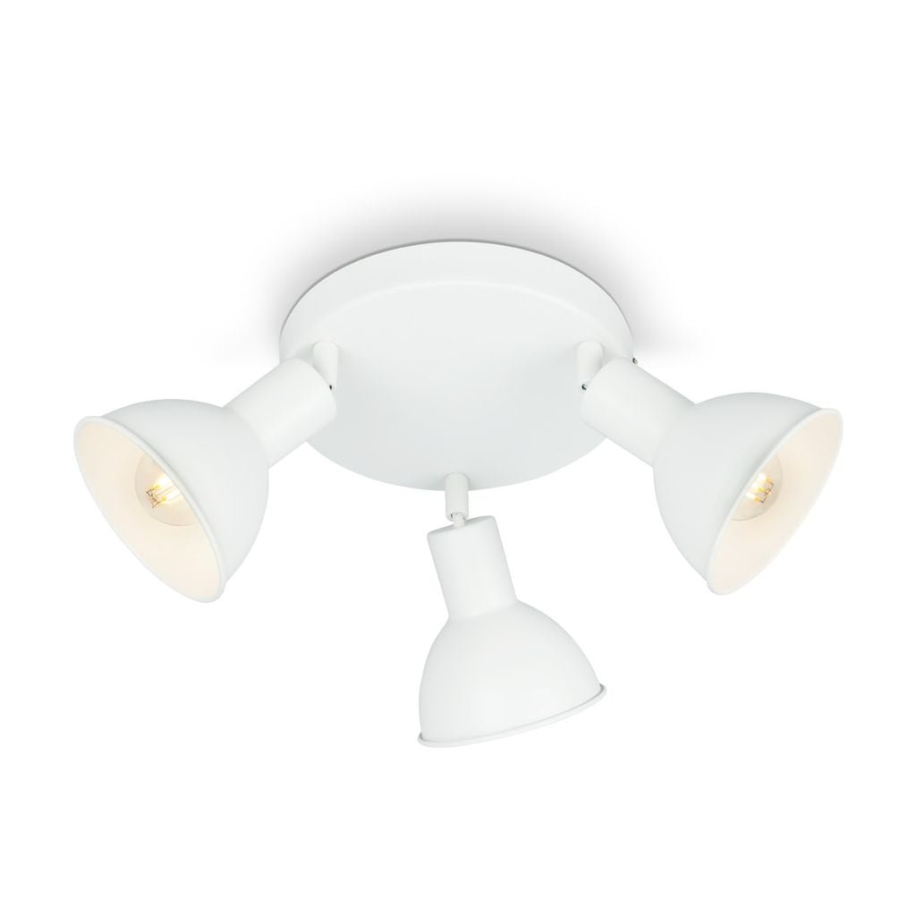 BRILO 2674036 Bodové svítidlo pr. 19 cm 3x E14 max. 25W bílé (starý kód: BRILO 2674-036) - BRILO