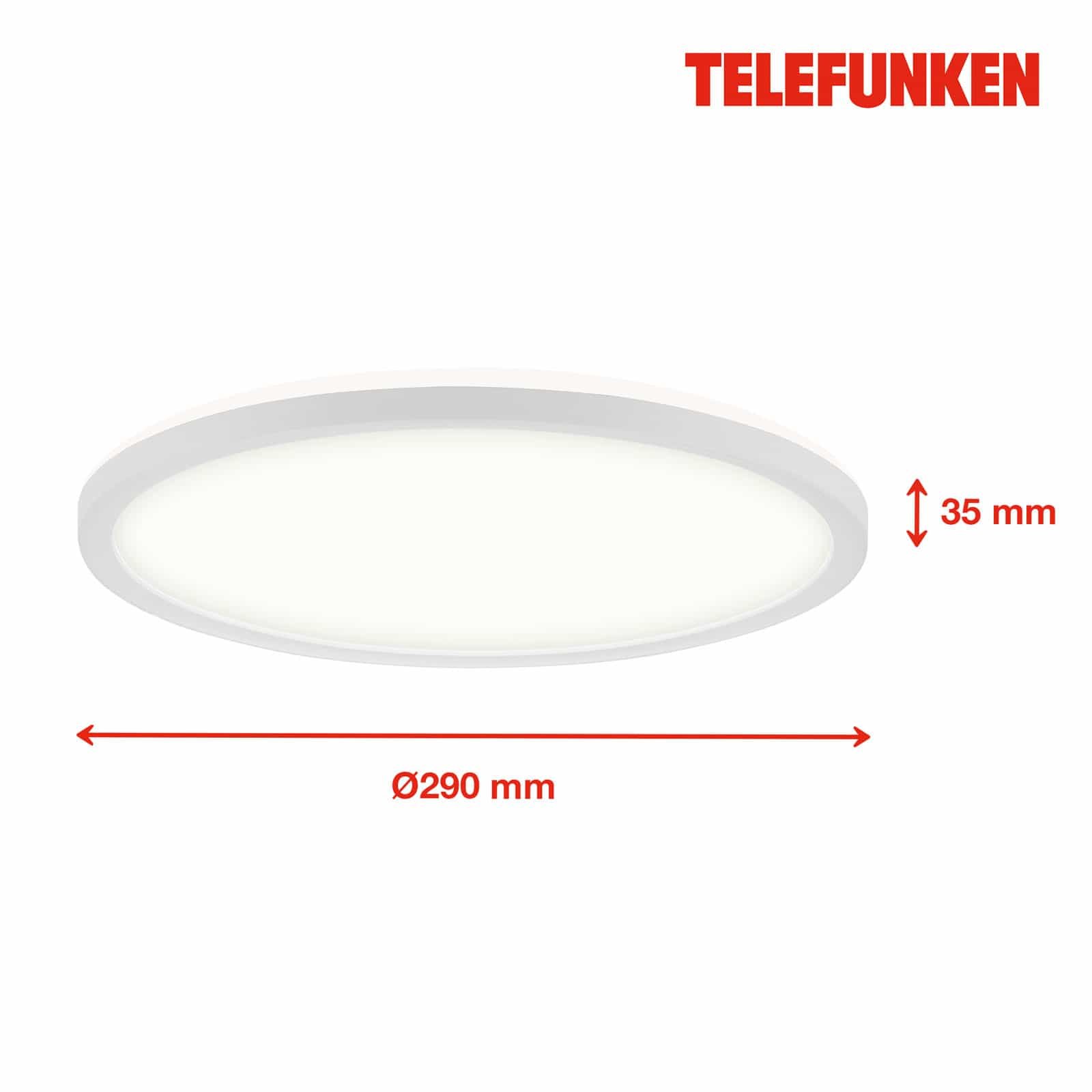 TF 321606TF LED stropní svítidlo do koupelny, pr.29 cm, LED, 18 W, 2400 lm, bílé - BRILONER (obrázek 5)