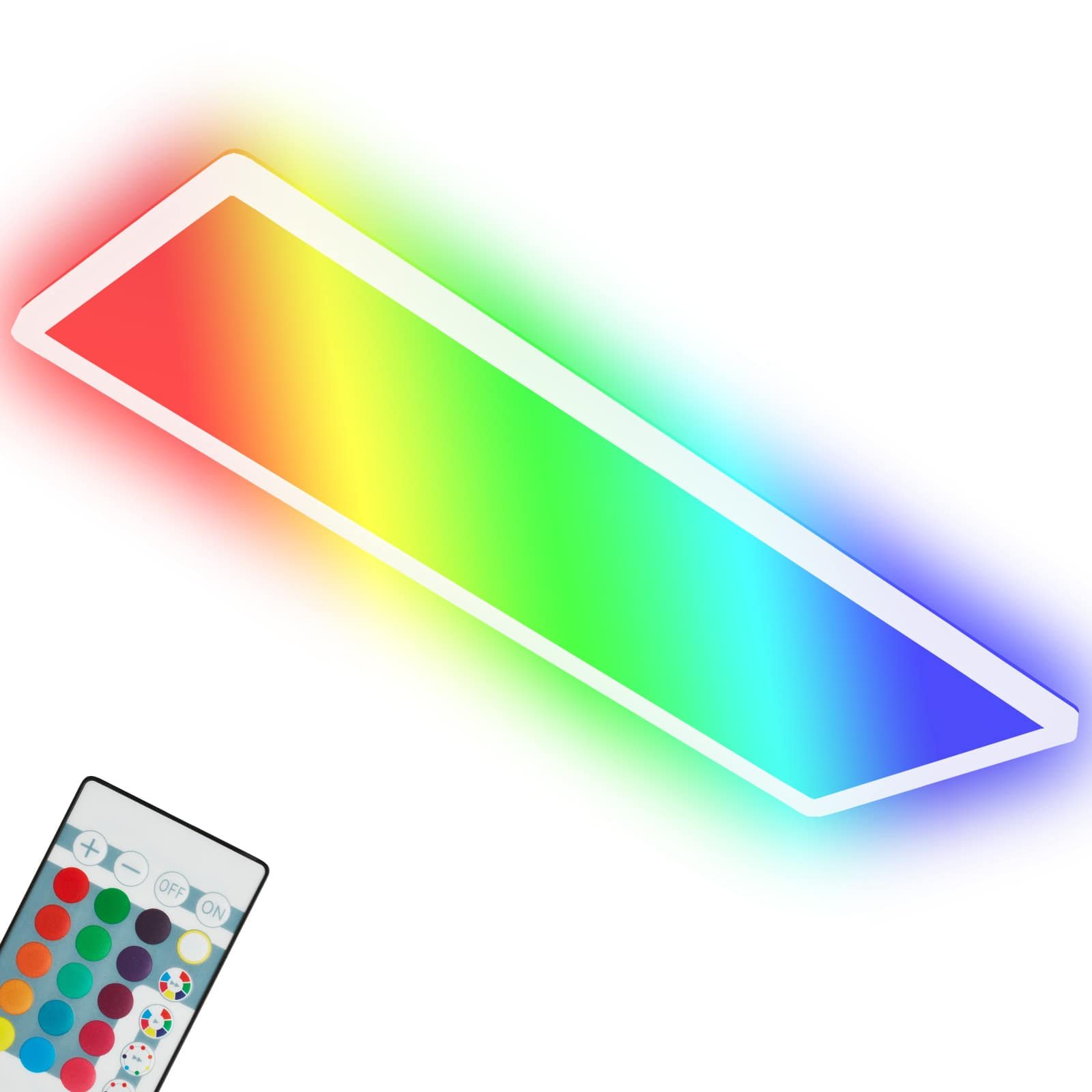 BRILO 7404-016 Ultraploché RGB/W-svítidlo LED panel s přímé a nepřímé osvětlení, 42 cm, LED, 22 W, 3000 lm, bílé - BRILO