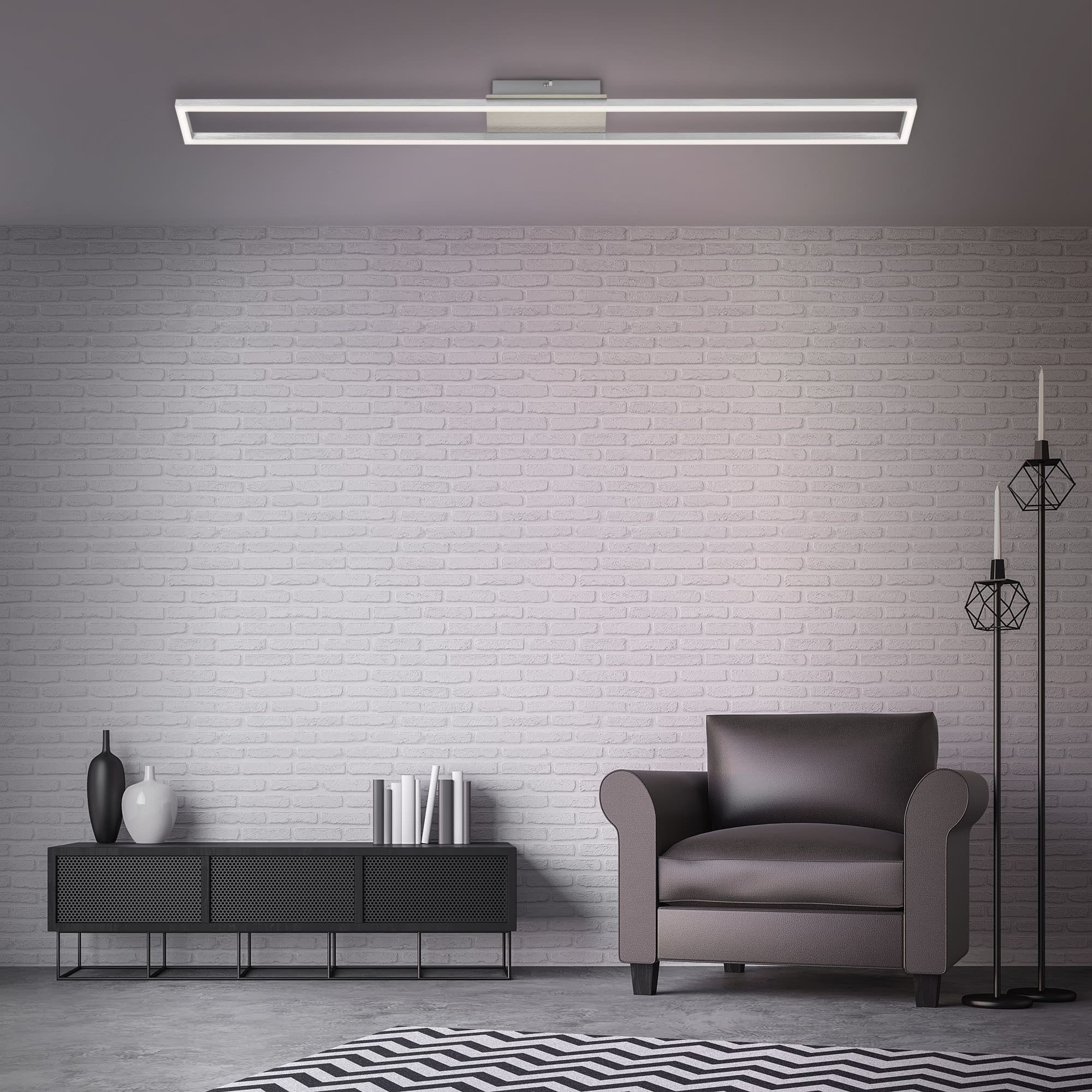 BRILO 3094-012 LED rám 110 cm 20W 1800lm hliník - BRILO (obrázek 5)
