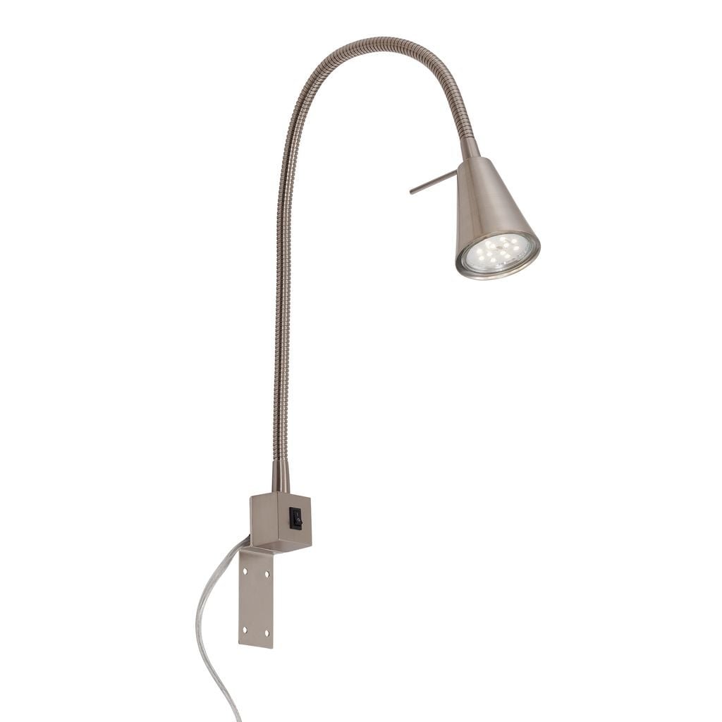 BRI 2080-012 Svítidlo nástěnné flexibilní 40,3 cm 1xGU10 5W 400lm matný nikl - BRILONER