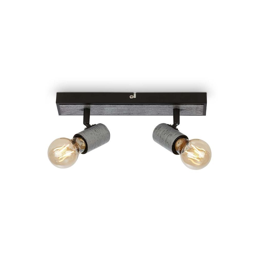 BRI 2222-024 Bodové svítidlo 30 cm 2x E27 max. 60W antická stříbrná - BRILONER